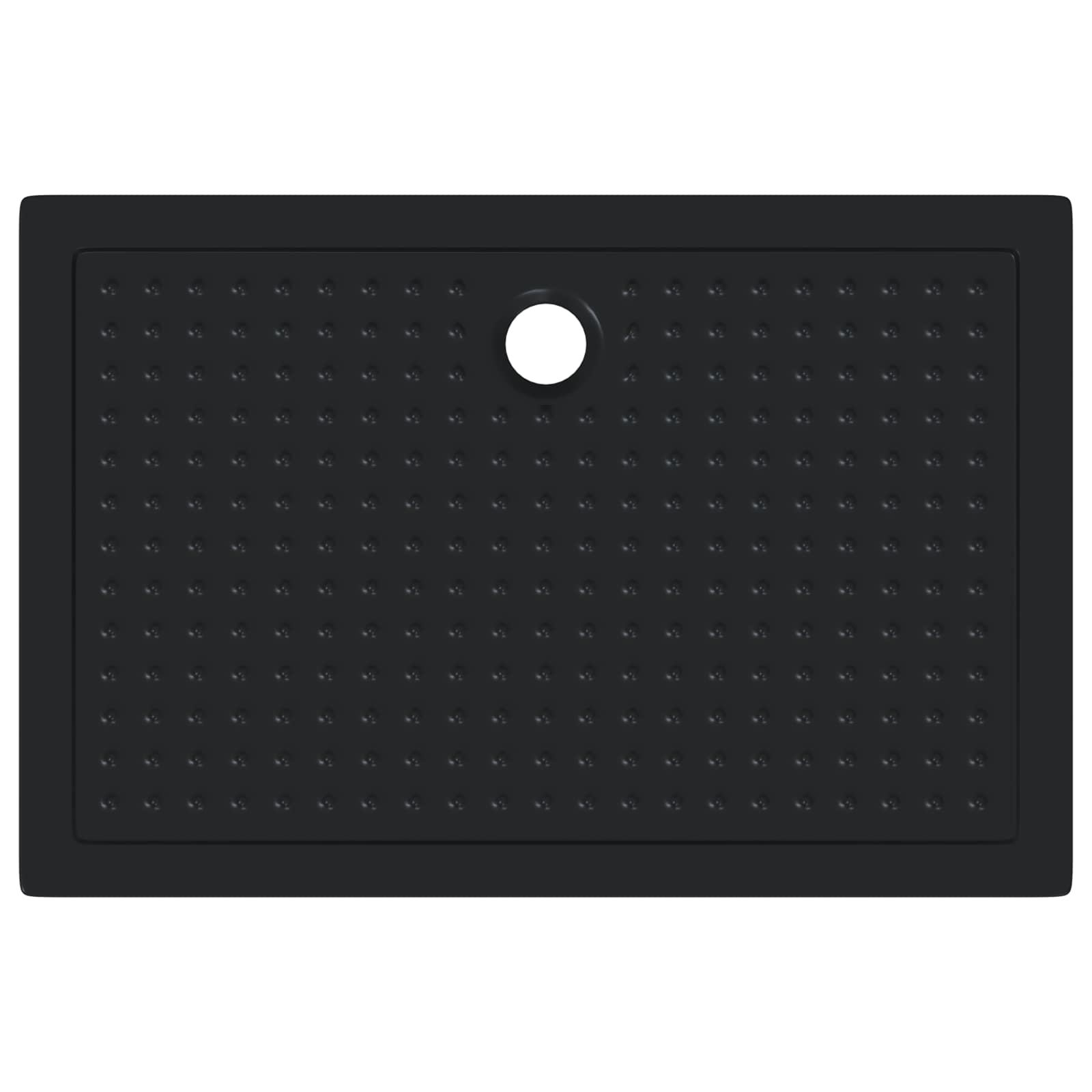 vidaXL Brodzik prysznicowy z kropeczkami 120 x 80 x 4 cm ABS Czarny