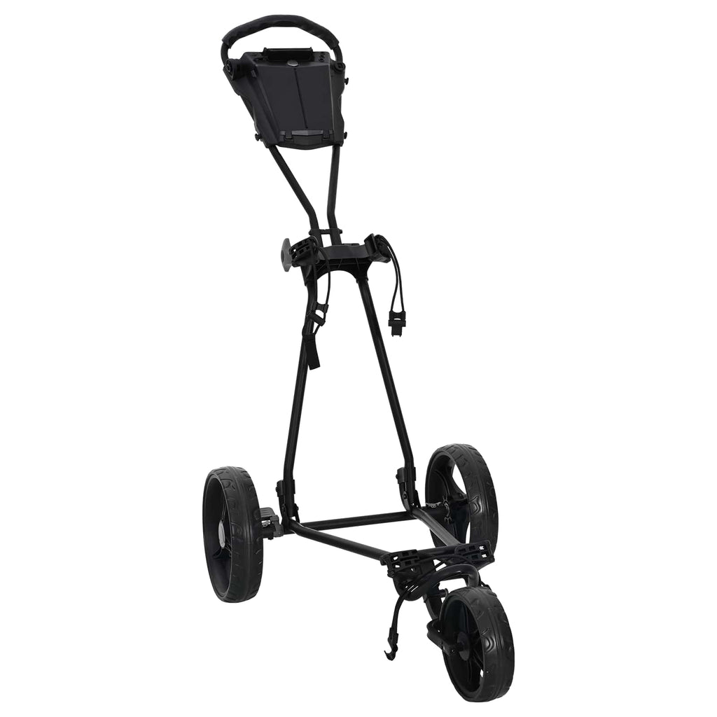 vidaXL Wózek golfowy Czarny 95 x 60 x 130 cm Żelazo