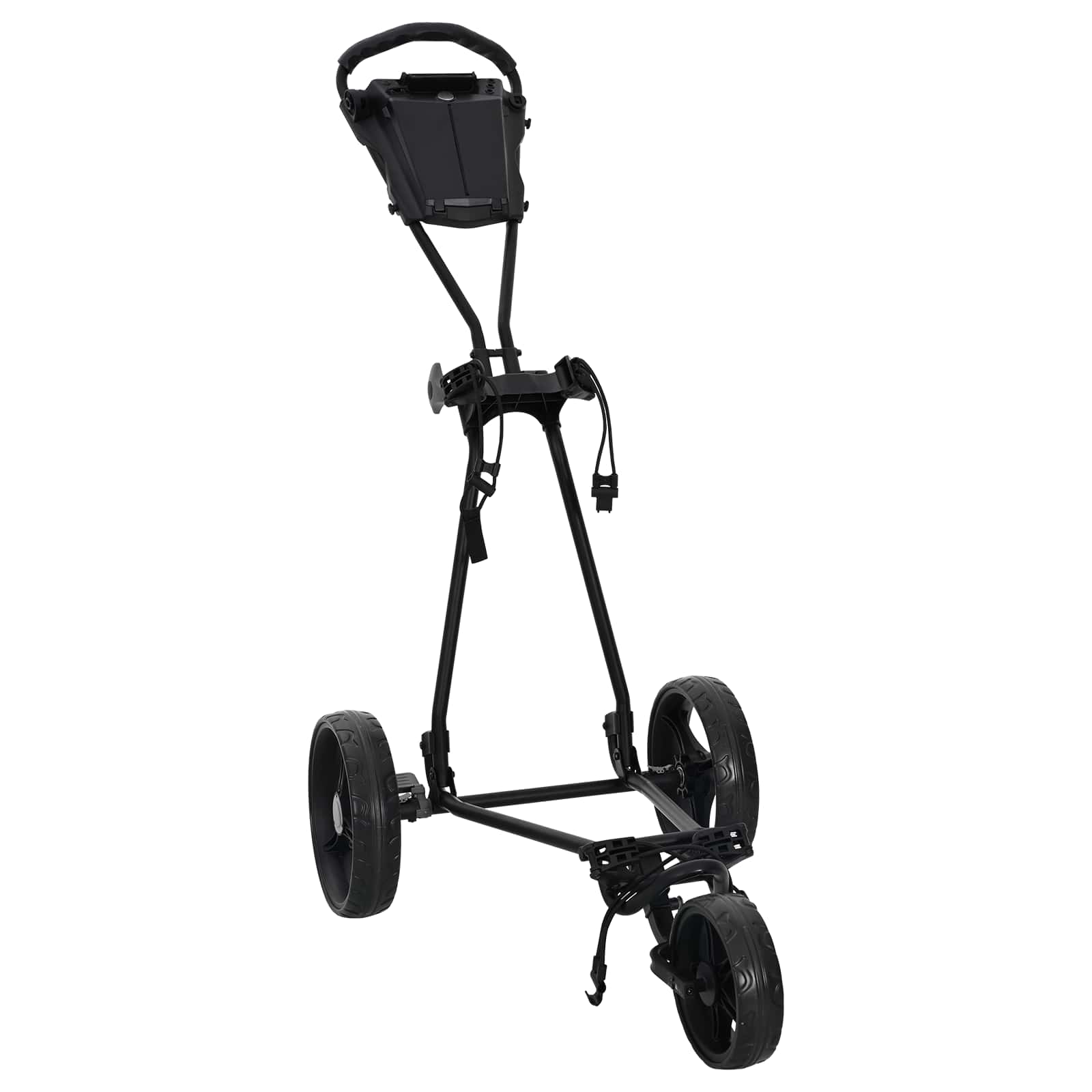 vidaXL Wózek golfowy Czarny 95 x 60 x 130 cm Żelazo