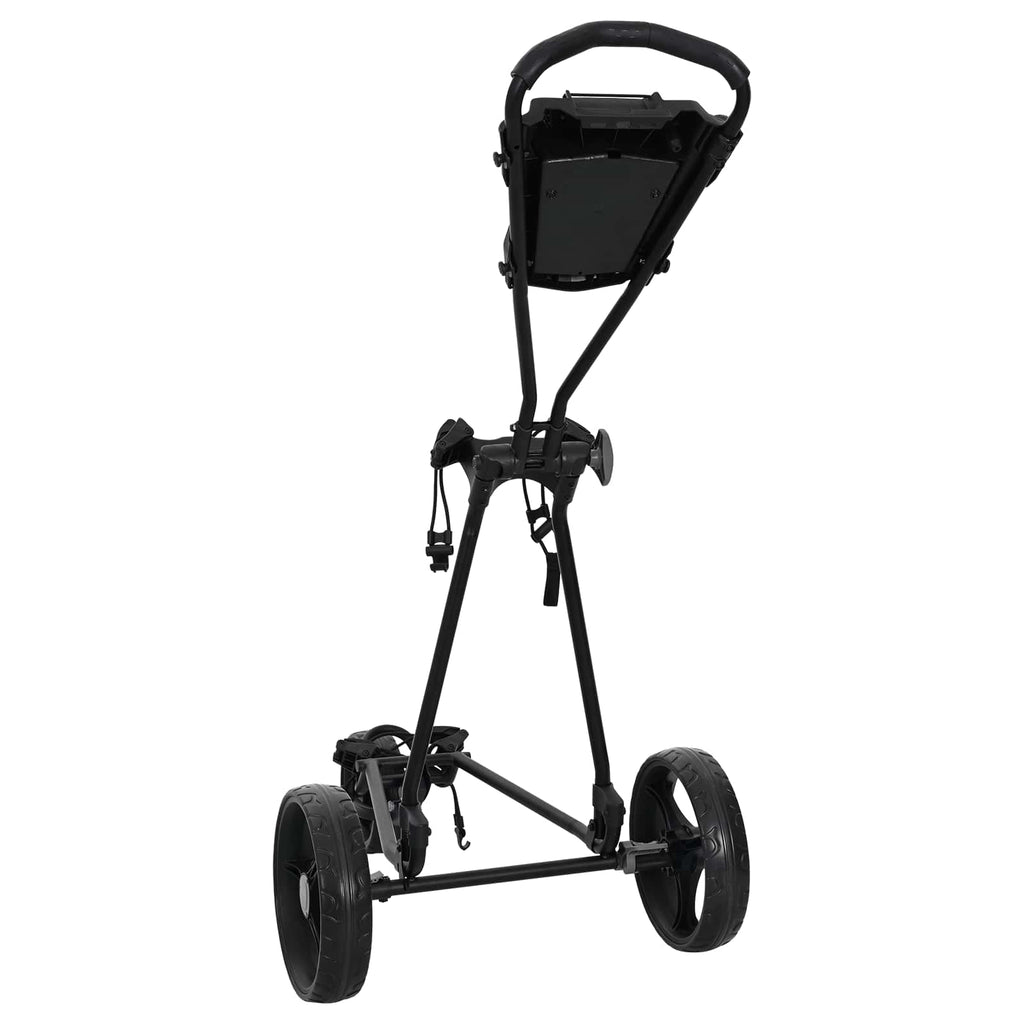 vidaXL Wózek golfowy Czarny 95 x 60 x 130 cm Żelazo