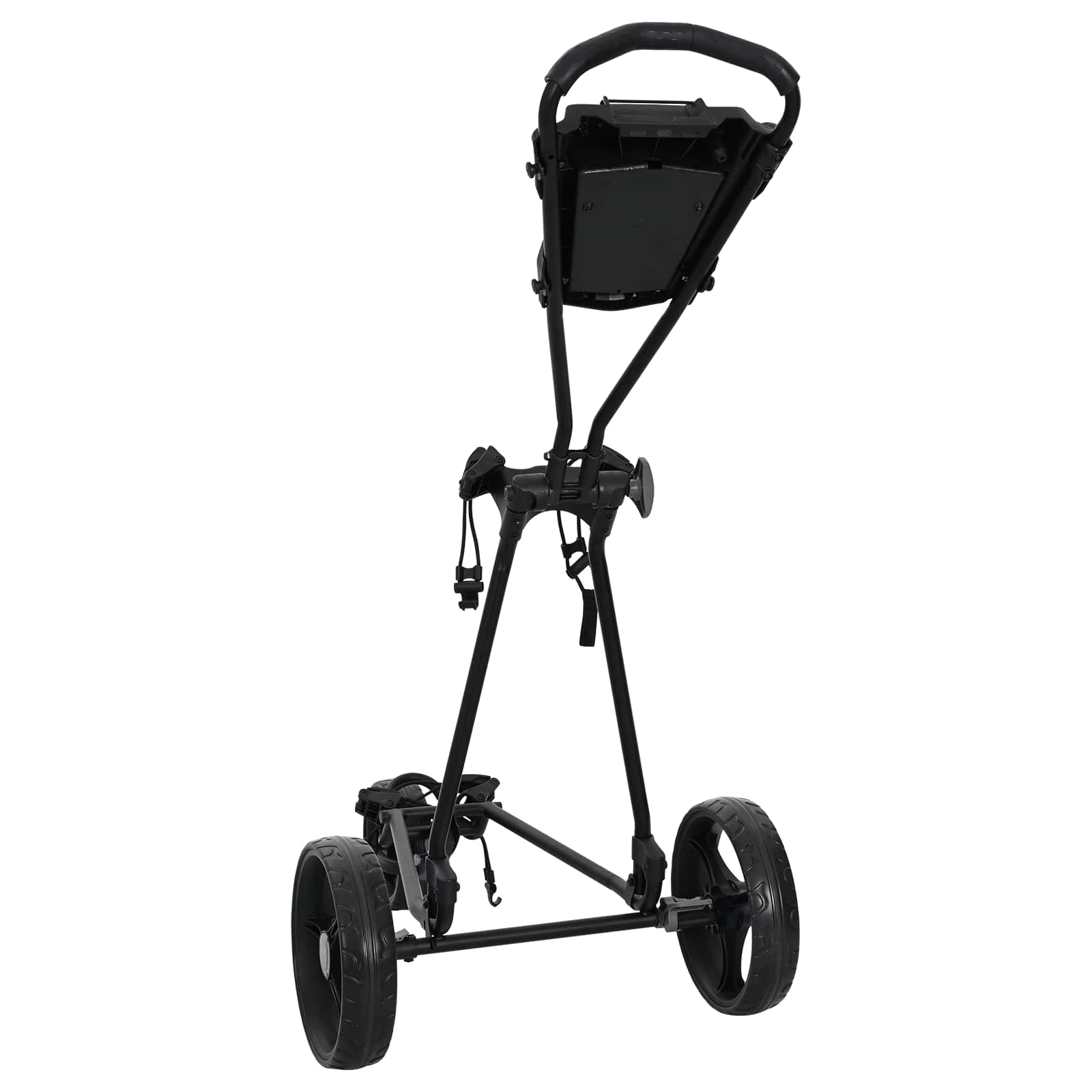 vidaXL Wózek golfowy Czarny 95 x 60 x 130 cm Żelazo