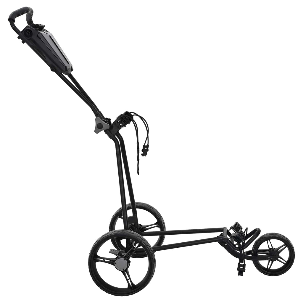 vidaXL Wózek golfowy Czarny 95 x 60 x 130 cm Żelazo