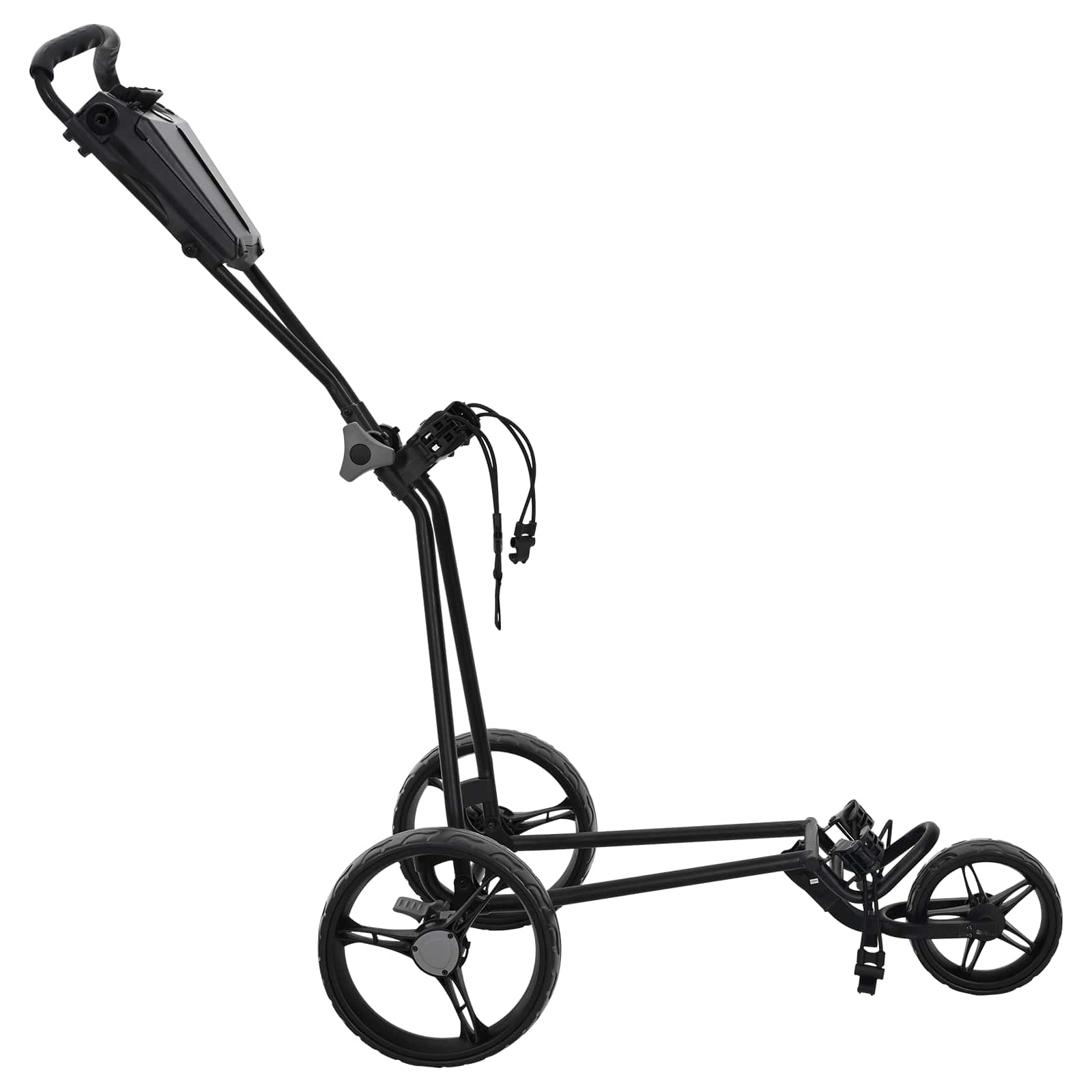 vidaXL Wózek golfowy Czarny 95 x 60 x 130 cm Żelazo