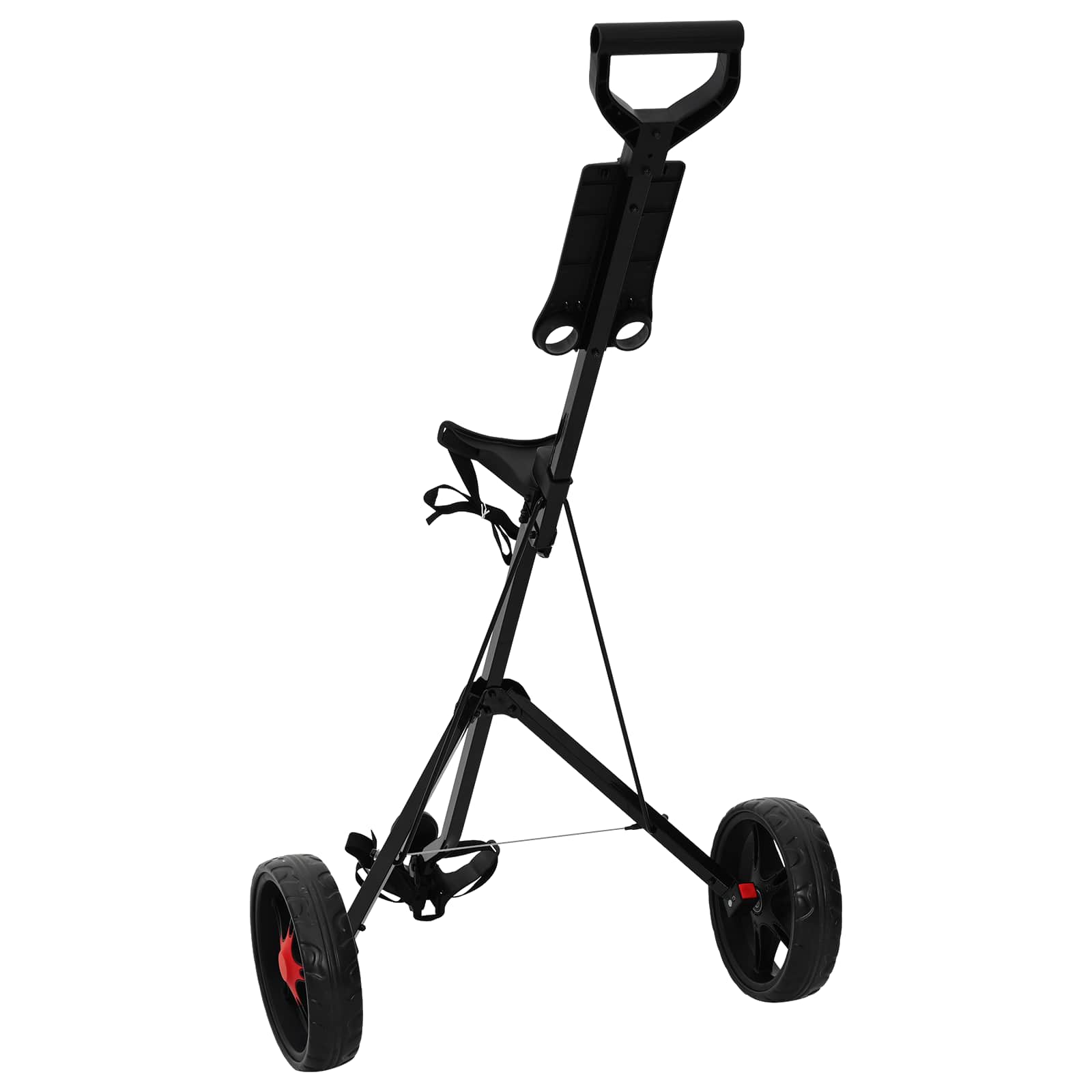 vidaXL Wózek golfowy Czarny 66 x 65 x 112 cm Żelazo