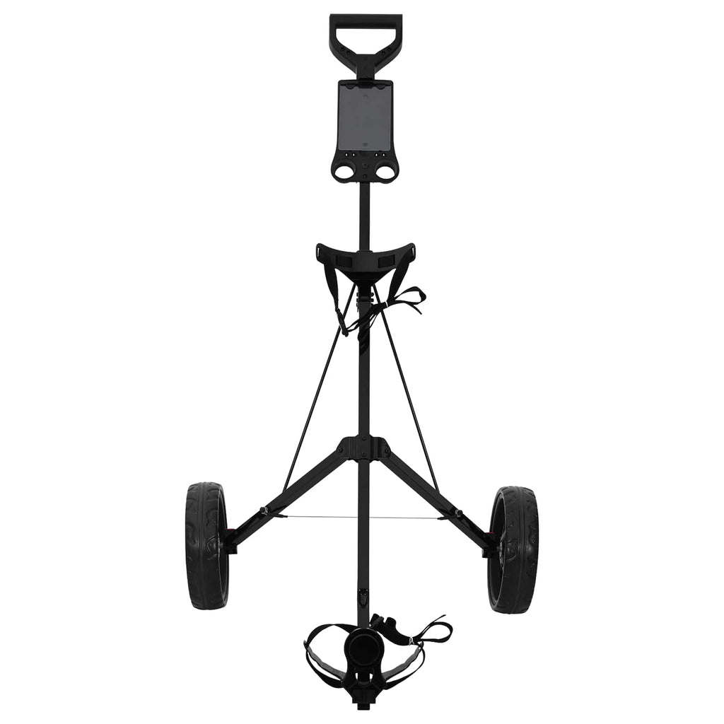 vidaXL Wózek golfowy Czarny 66 x 65 x 112 cm Żelazo