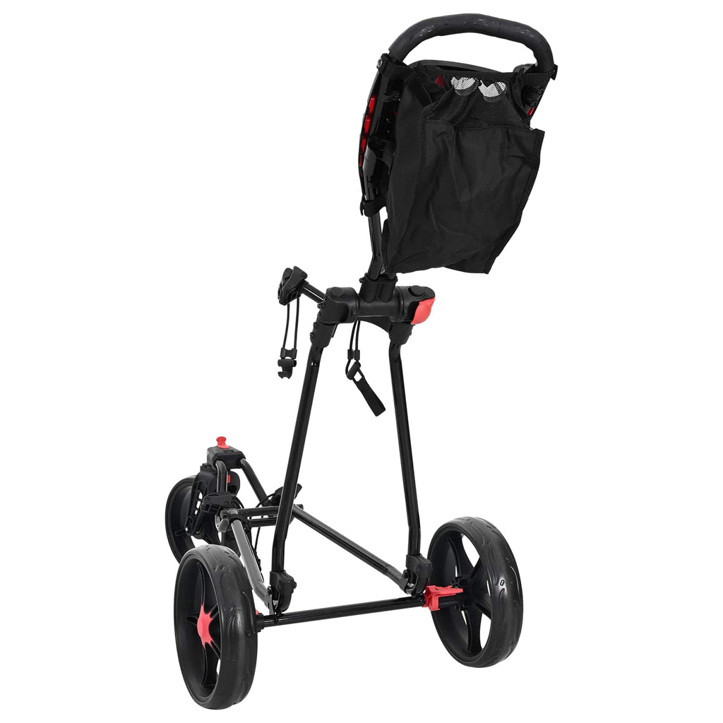 vidaXL Wózek golfowy Czarny 110 x 60 x 132 cm Żelazo