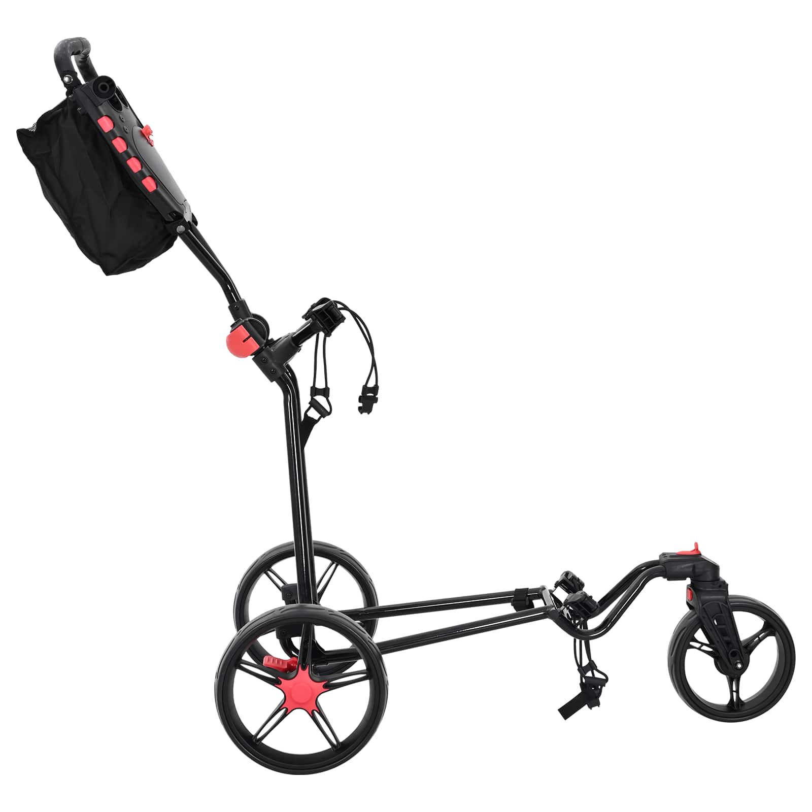 vidaXL Wózek golfowy Czarny 110 x 60 x 132 cm Żelazo