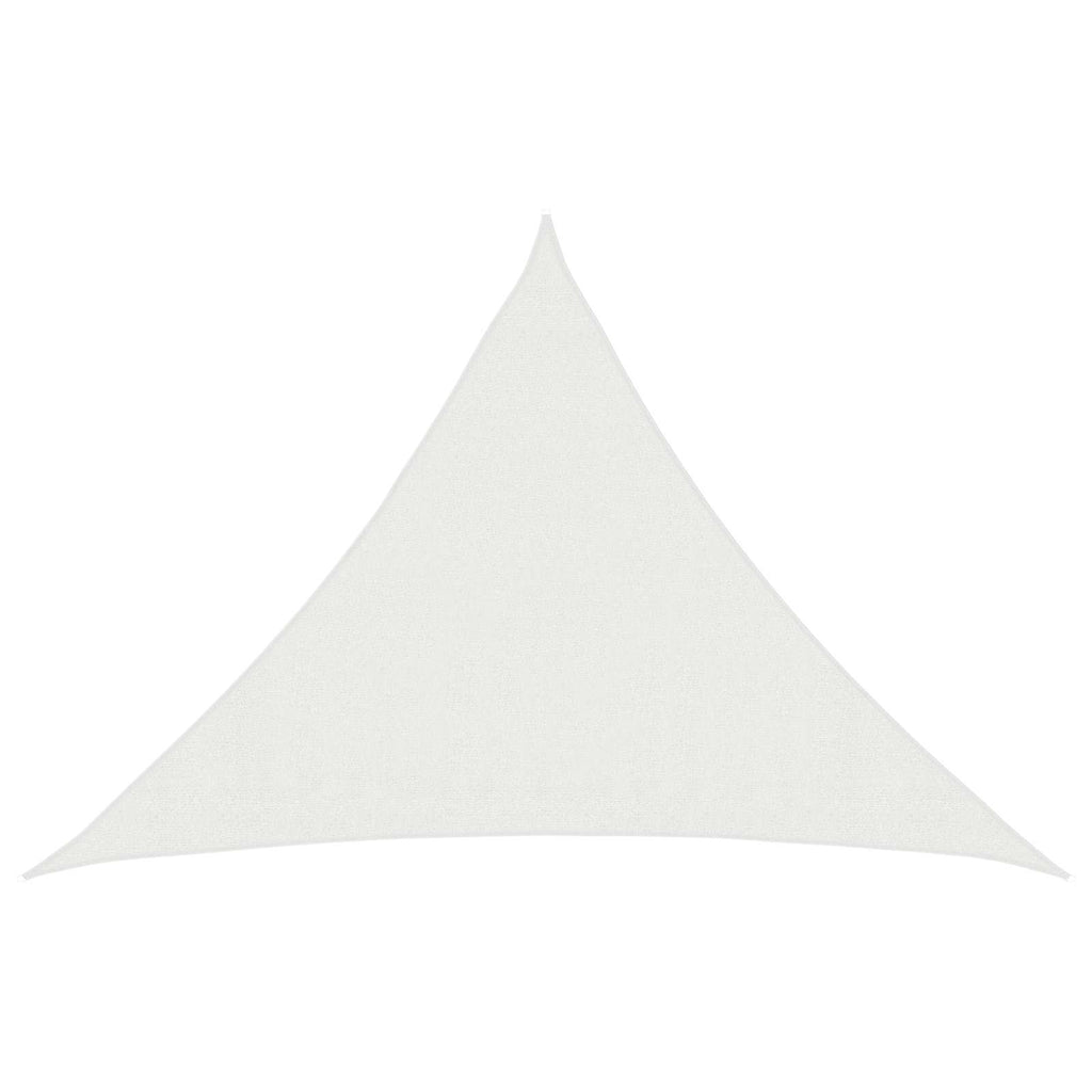 vidaXL Żagiel przeciwsłoneczny Trójkątny 7 x 5 x 5 m HDPE Biały