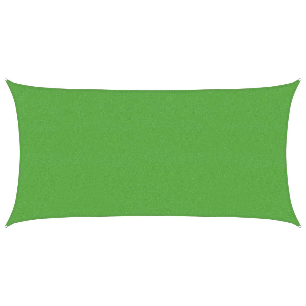 vidaXL Żagiel przeciwsłoneczny Jasnozielony 2 x 6 m HDPE