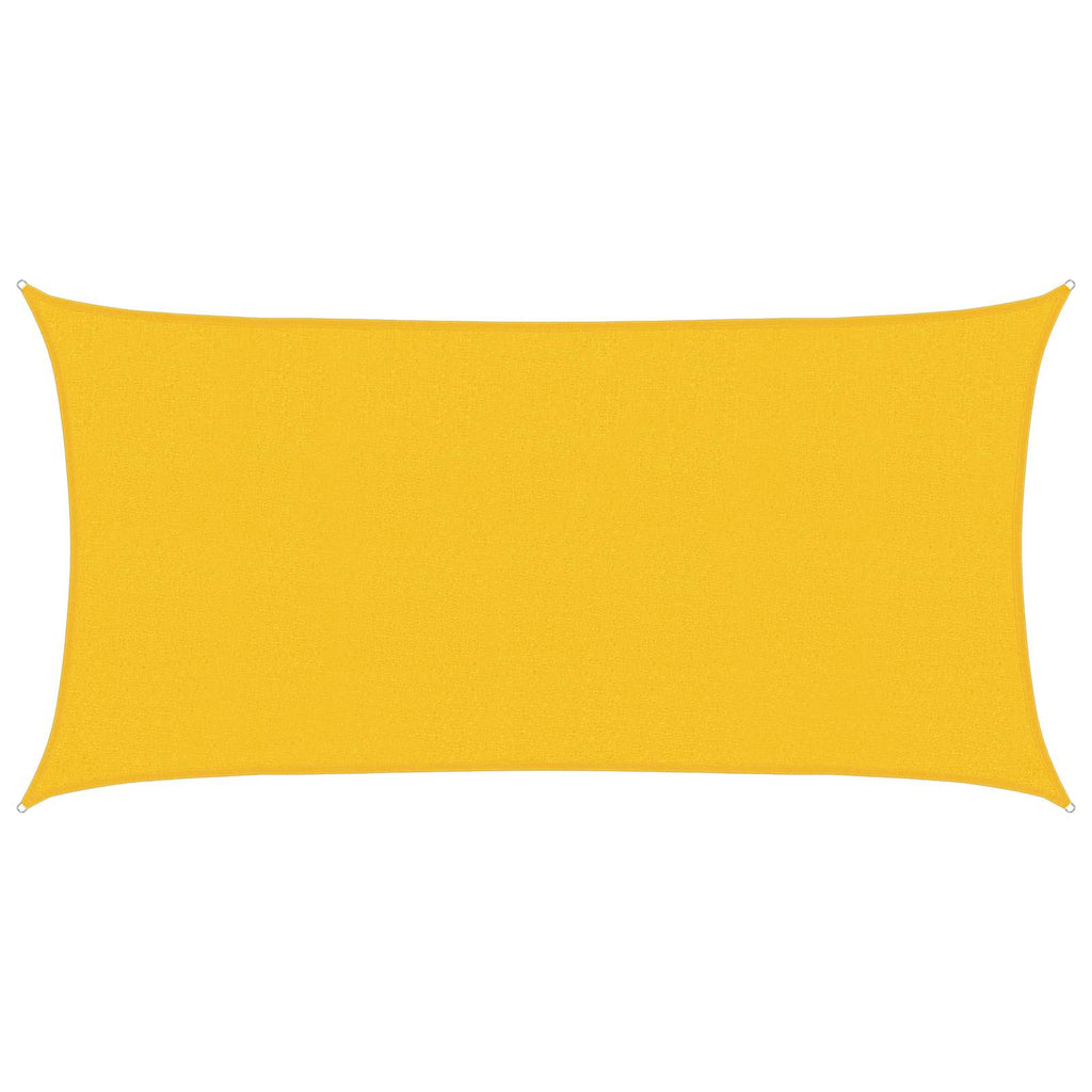 vidaXL Żagiel przeciwsłoneczny żółty 2,5 x 6 m HDPE
