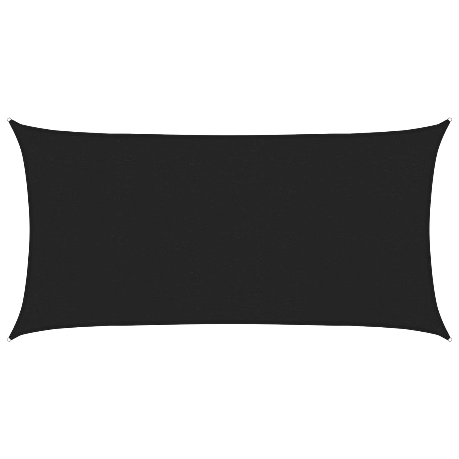 vidaXL Żagiel przeciwsłoneczny Czarny 2,5 x 6 m HDPE