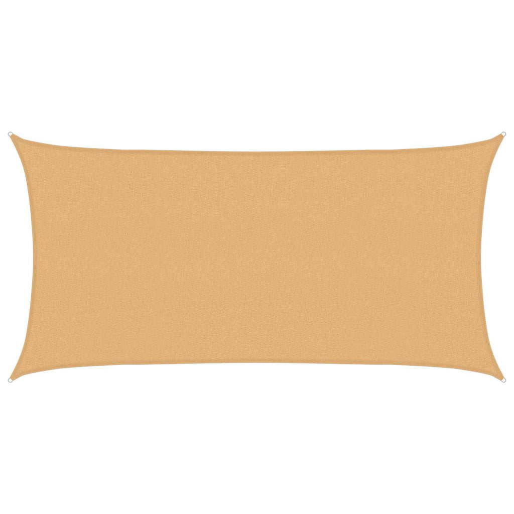 vidaXL Żagiel przeciwsłoneczny Prostokątny 2 x 6 m HDPE piaskowy
