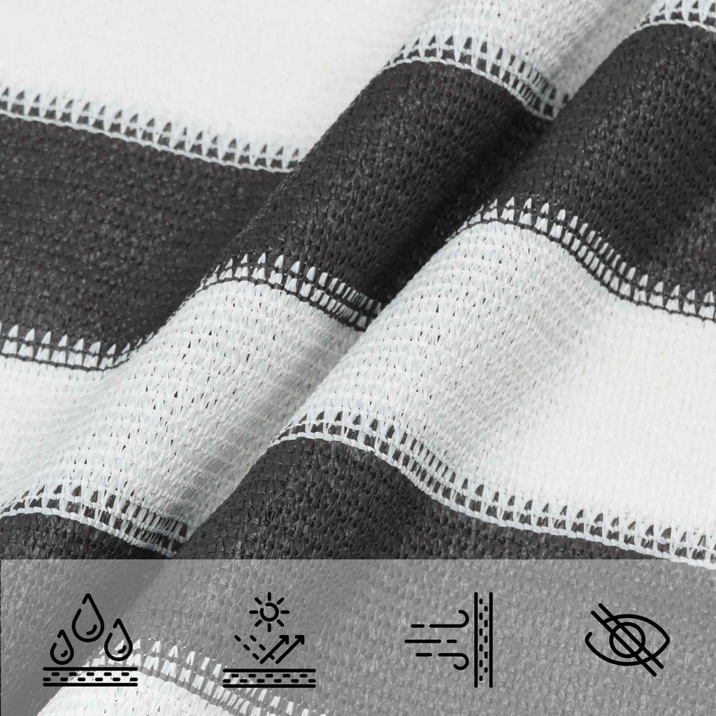 vidaXL Żagiel przeciwsłoneczny Antracytowy i biały 2,5 x 6 m HDPE