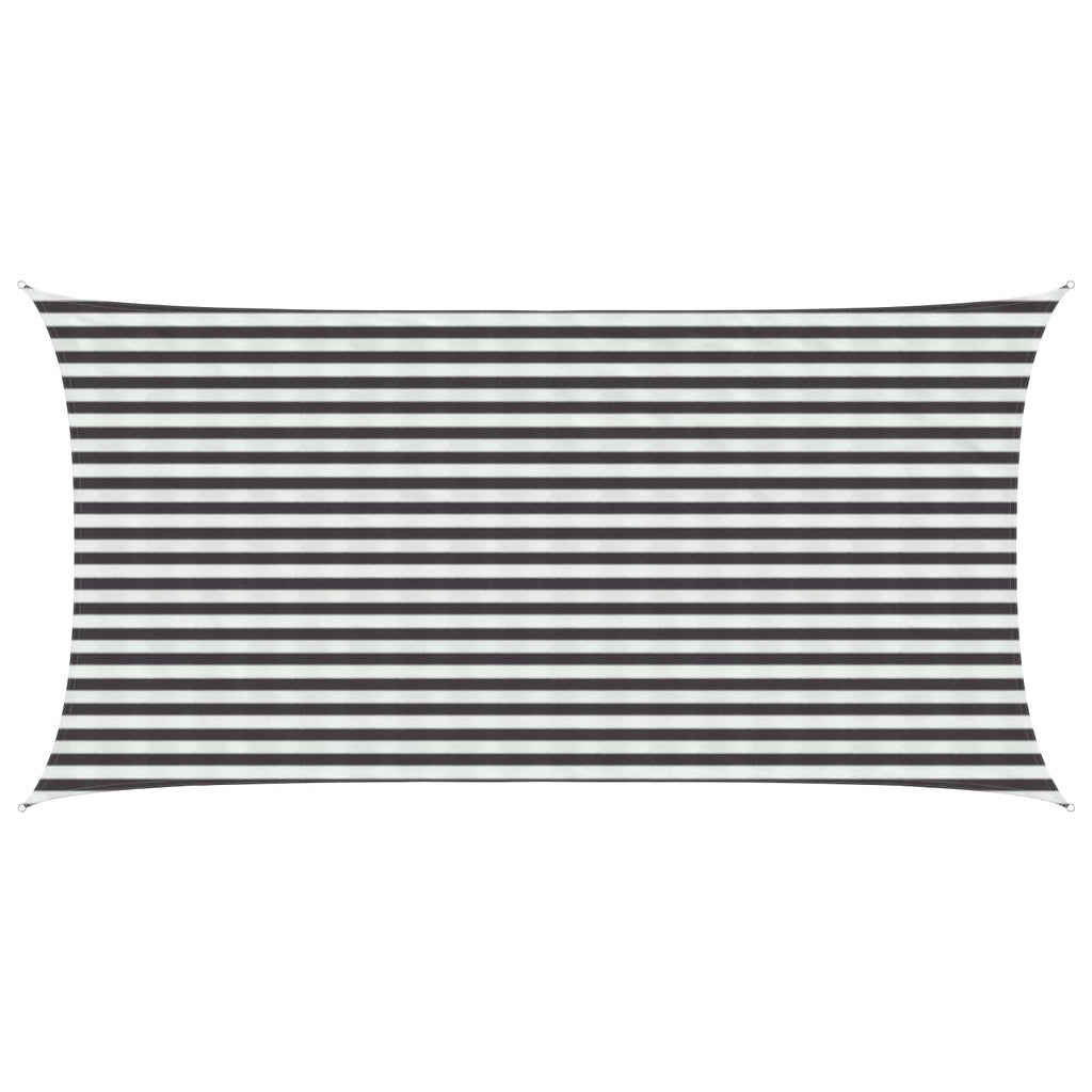 vidaXL Żagiel przeciwsłoneczny Antracytowy i biały 2,5 x 6 m HDPE