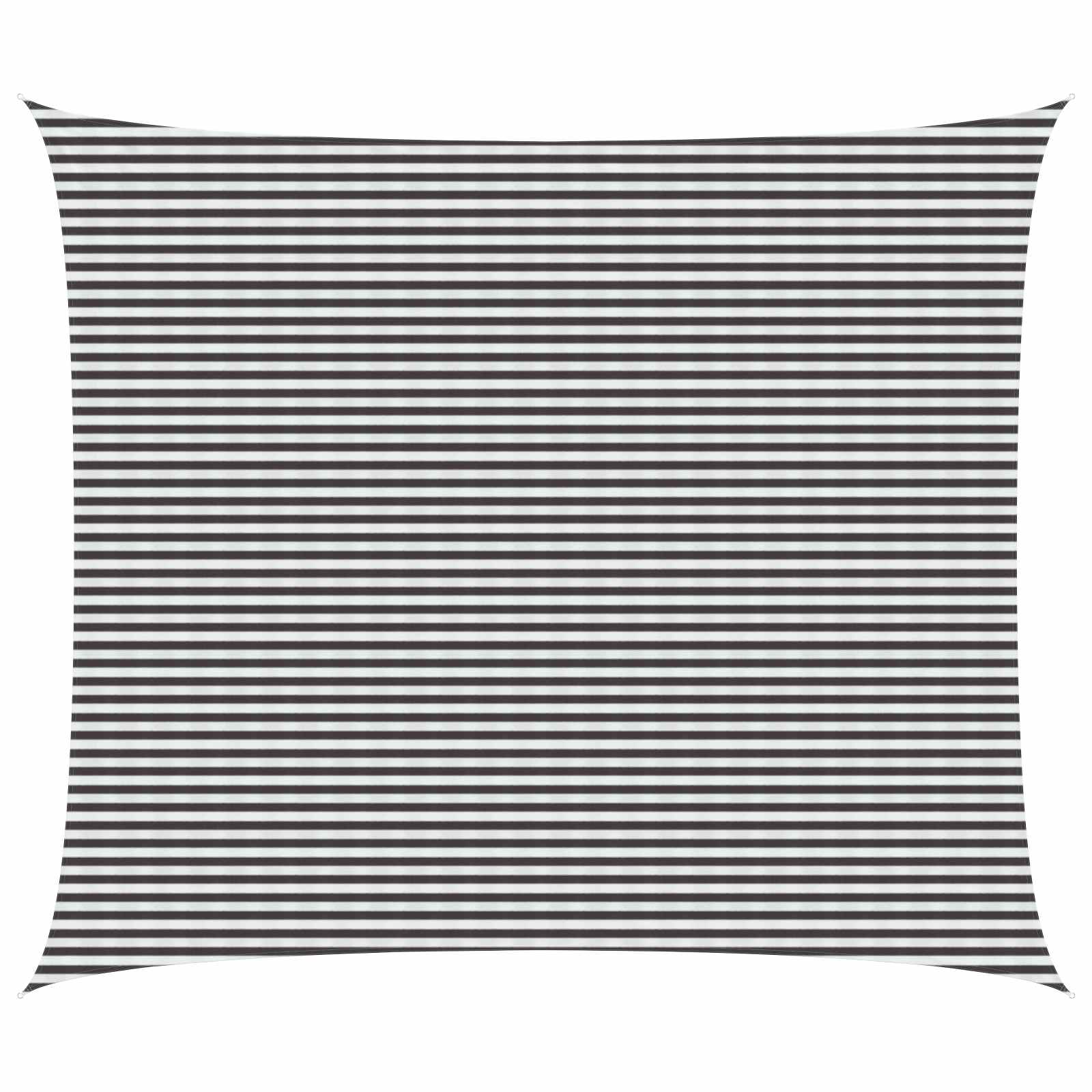 vidaXL Żagiel przeciwsłoneczny Antracytowy i biały 6 x 8 m HDPE