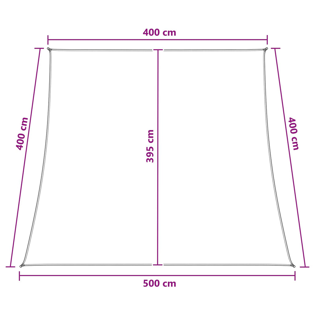 vidaXL Żagiel przeciwsłoneczny Żółty i Biały 4 / 5 x 4 m HDPE