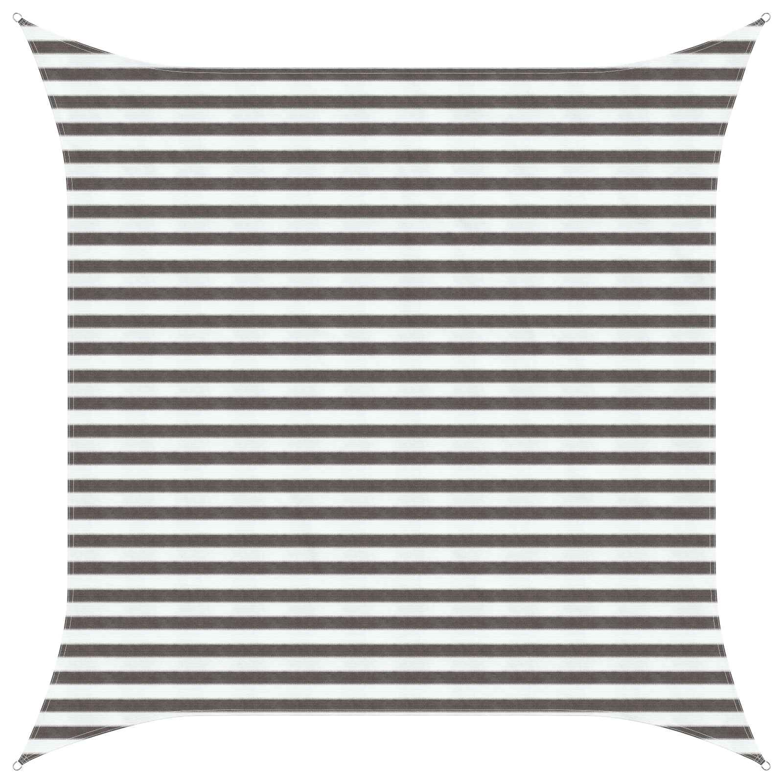vidaXL Żagiel przeciwsłoneczny Jasnoszary i biały. 3,6 x 3,6 m HDPE