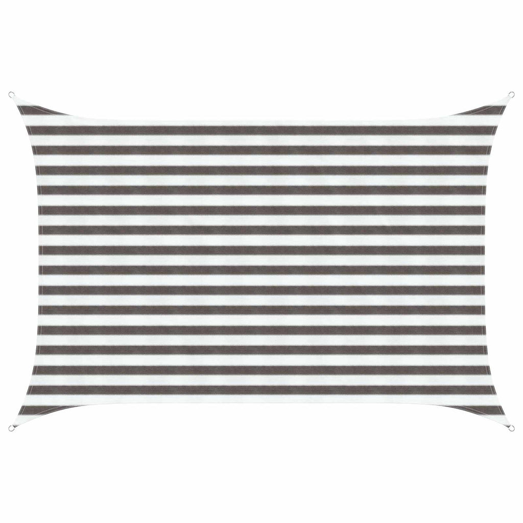 vidaXL Żagiel przeciwsłoneczny Jasnoszary i biały. 2 x 3 m HDPE