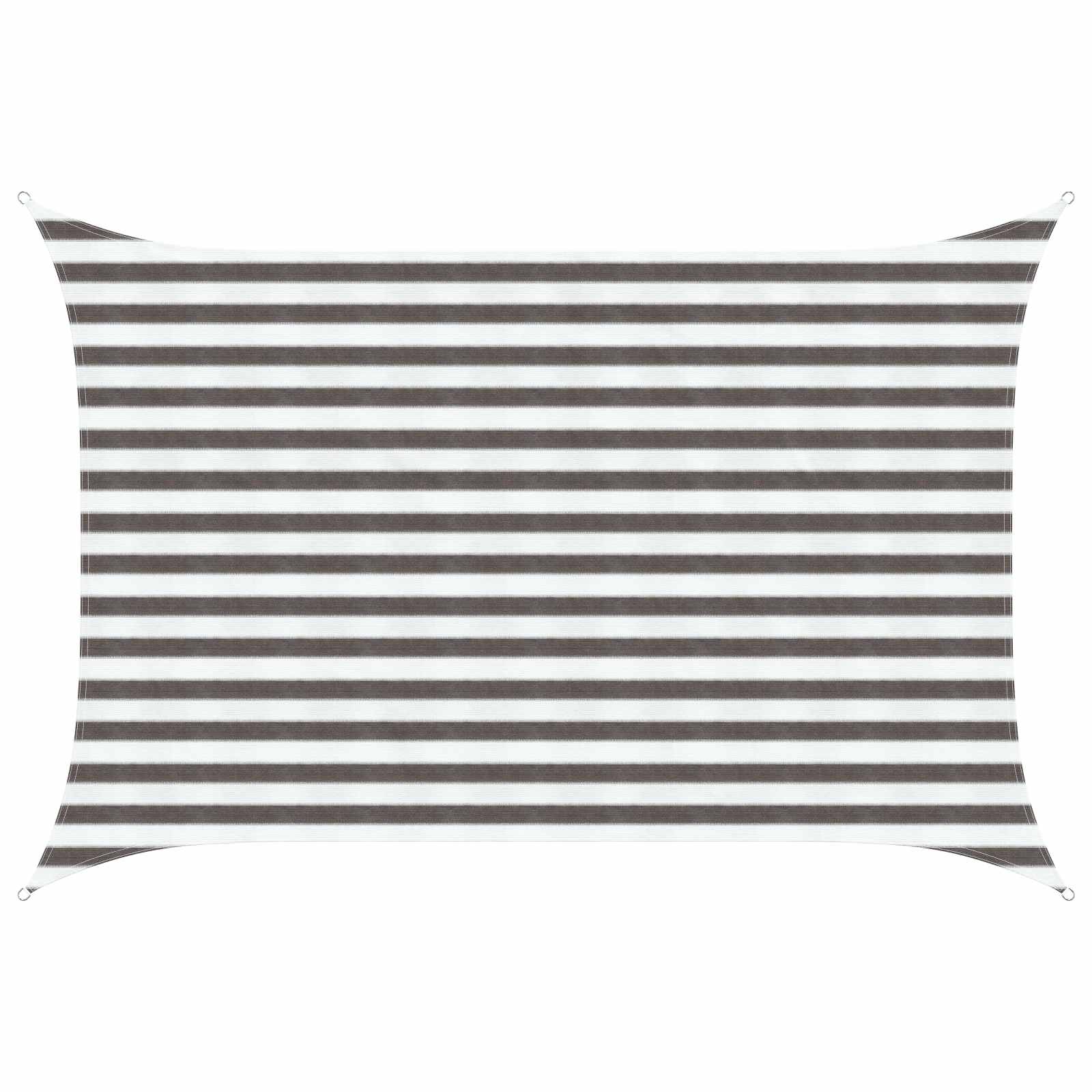 vidaXL Żagiel przeciwsłoneczny Jasnoszary i biały. 2 x 3 m HDPE