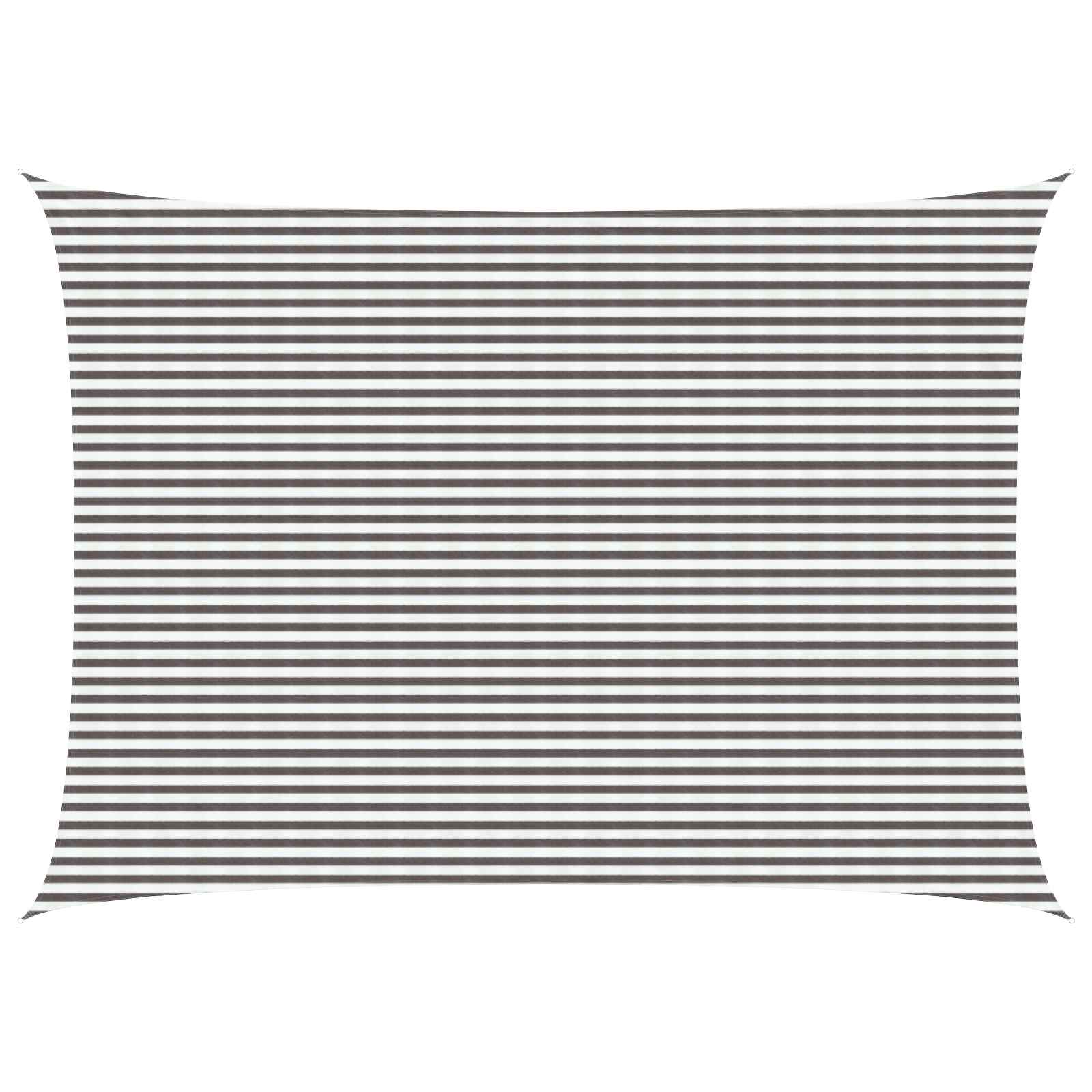 vidaXL Żagiel przeciwsłoneczny Jasnoszary i biały. 5 x 6 m HDPE
