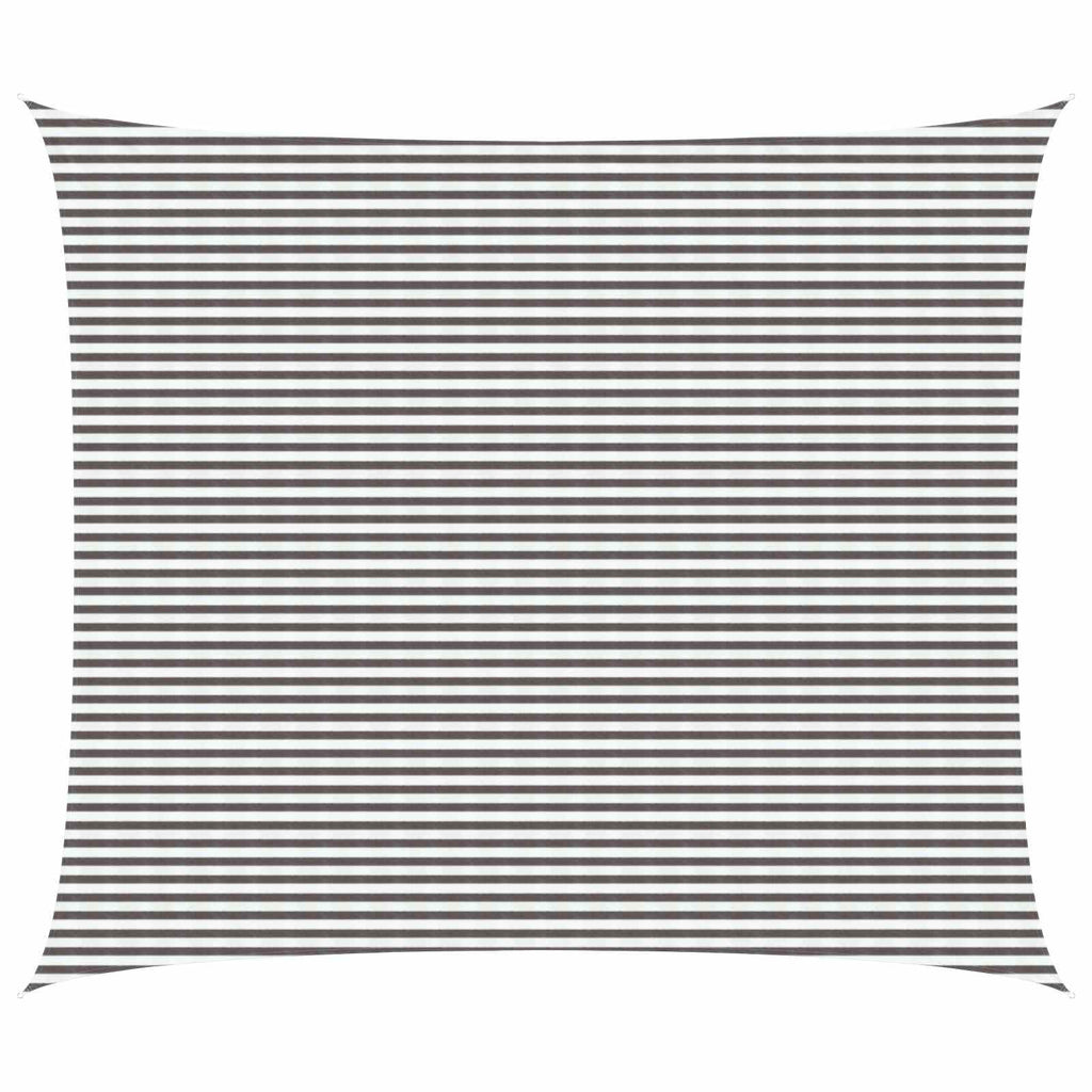vidaXL Żagiel przeciwsłoneczny Jasnoszary i biały. 6 x 8 m HDPE