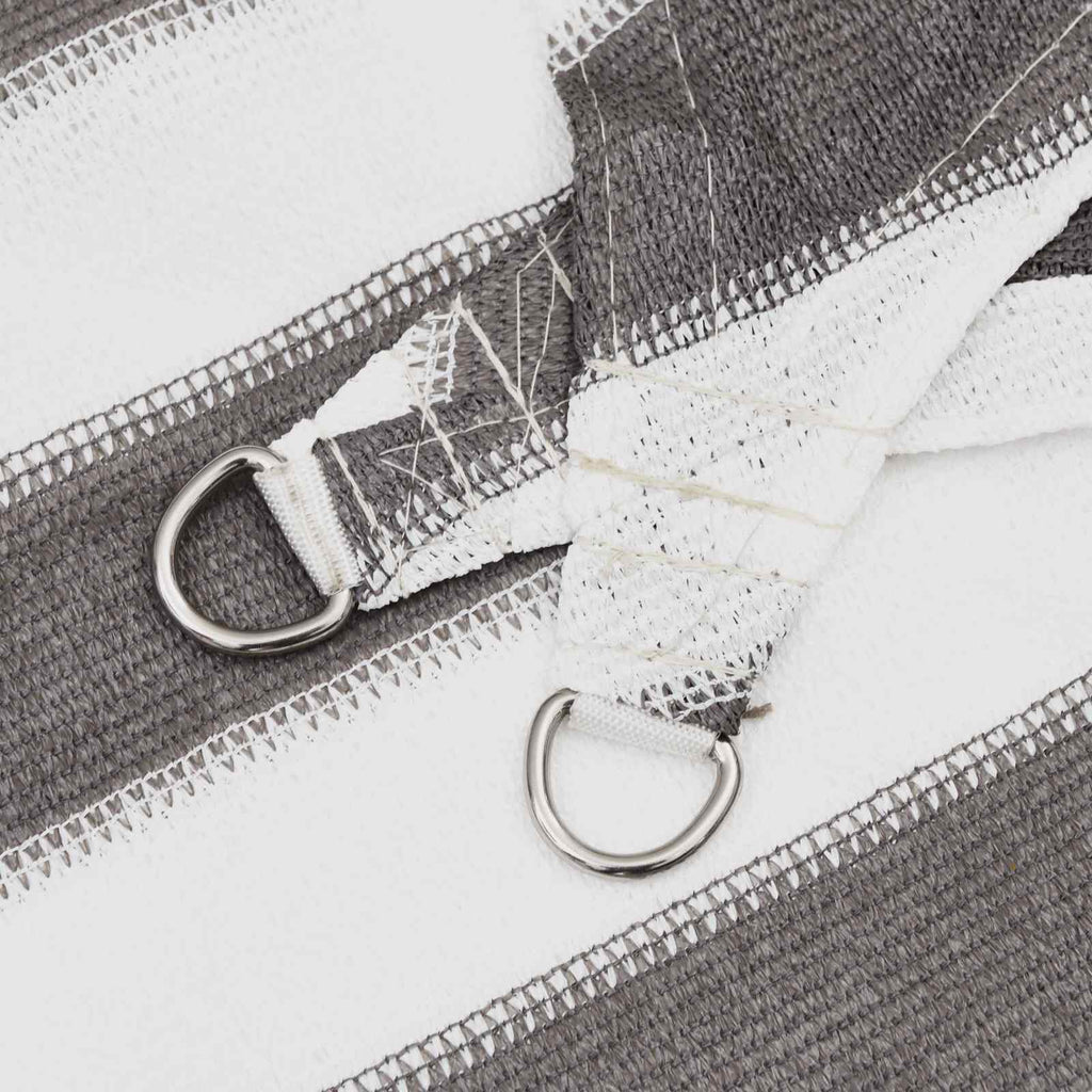 vidaXL Żagiel przeciwsłoneczny Jasnoszary i biały. 3 / 4 x 3 m HDPE