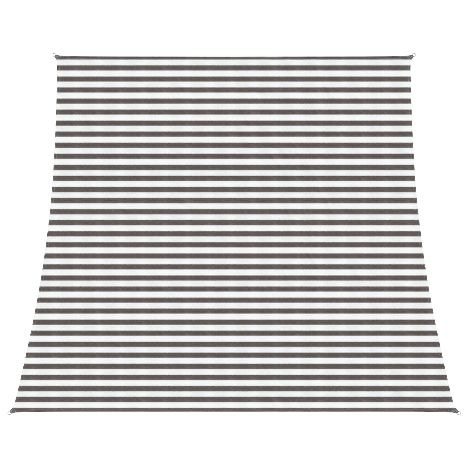 vidaXL Żagiel przeciwsłoneczny Jasnoszary i biały. 4 / 5 x 4 m HDPE