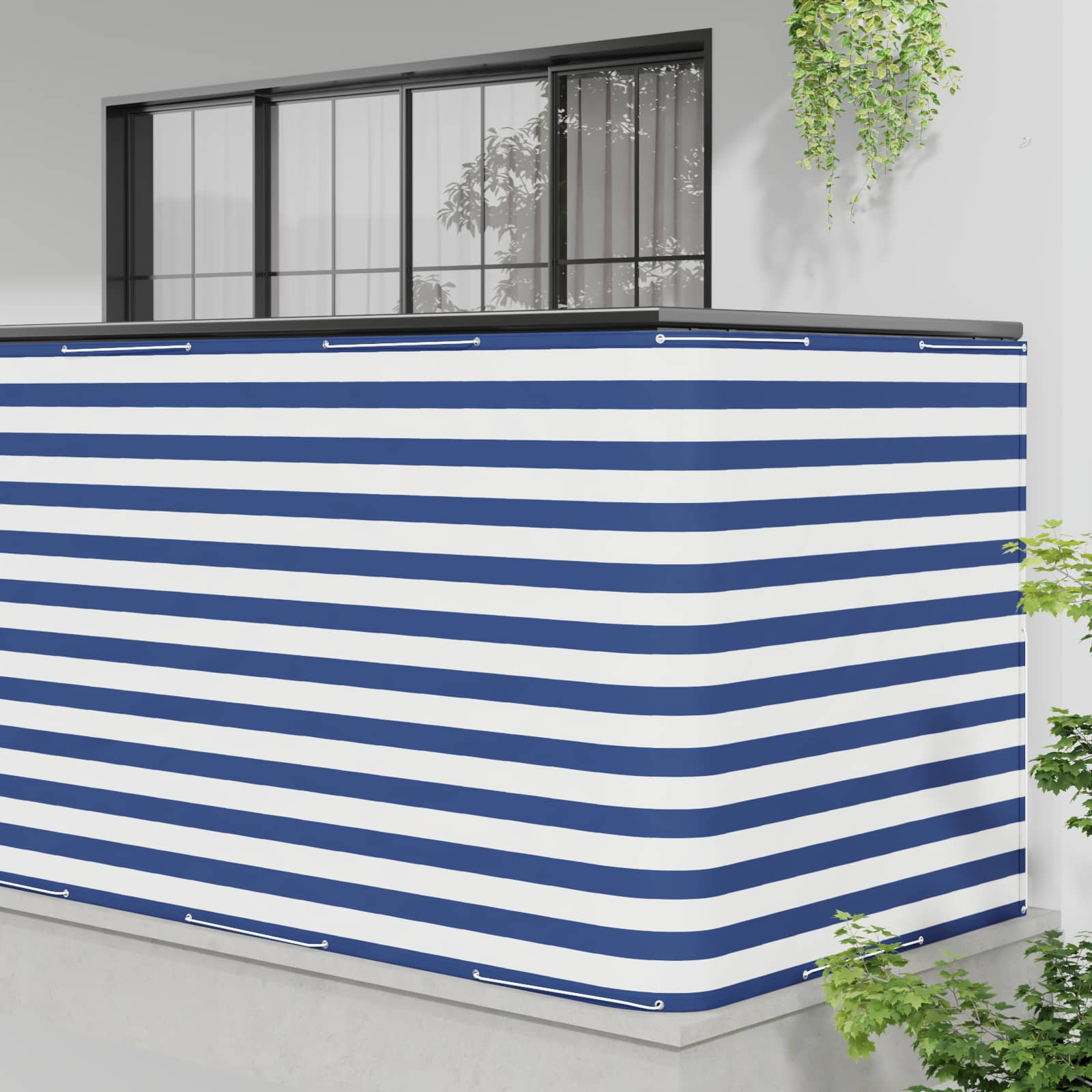 vidaXL Ekran Prywatności Balkonowej 150 x 800 cm Tkanina z powłoką PU