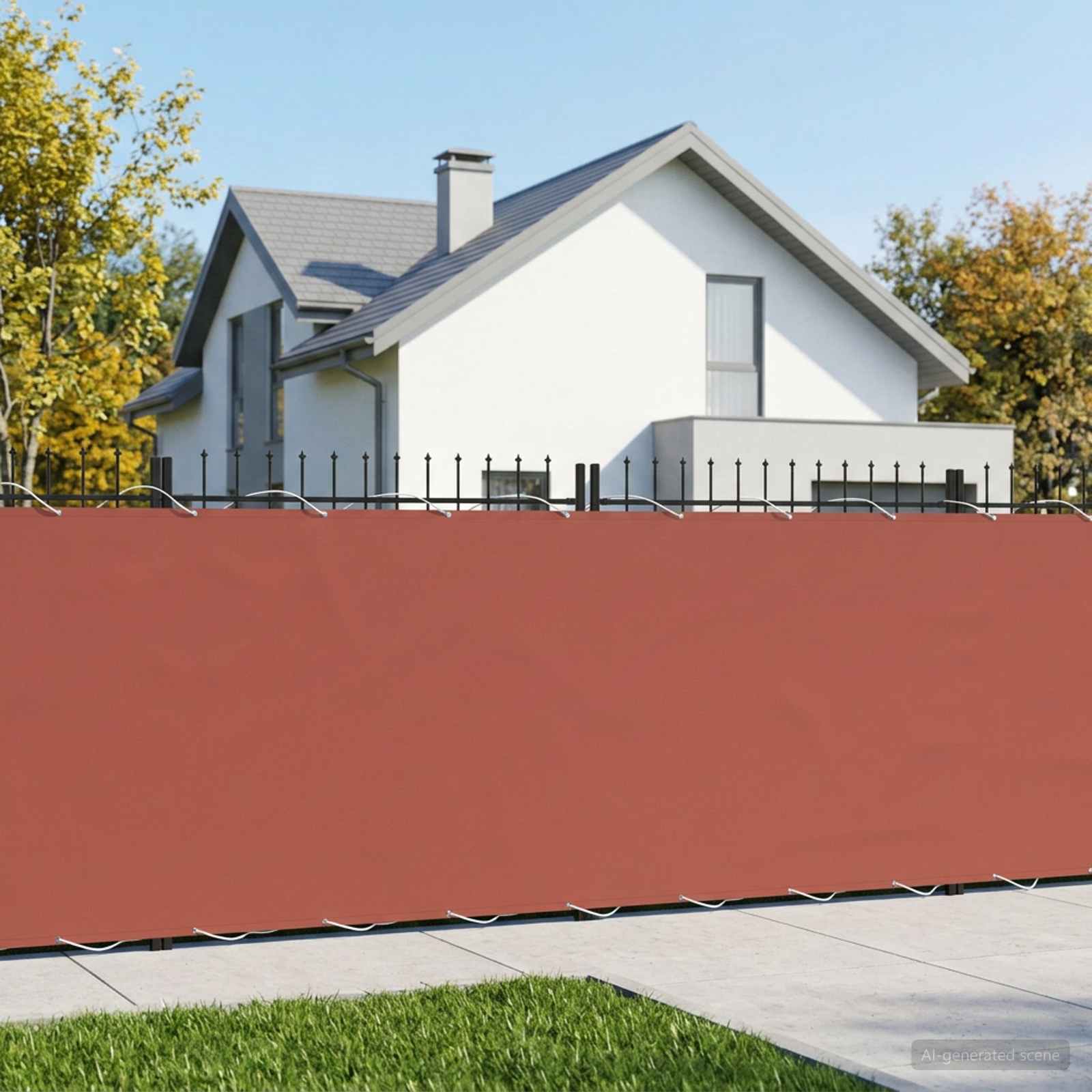 vidaXL Ekran Prywatności Balkonowej 150 x 700 cm Tkanina z powłoką PU