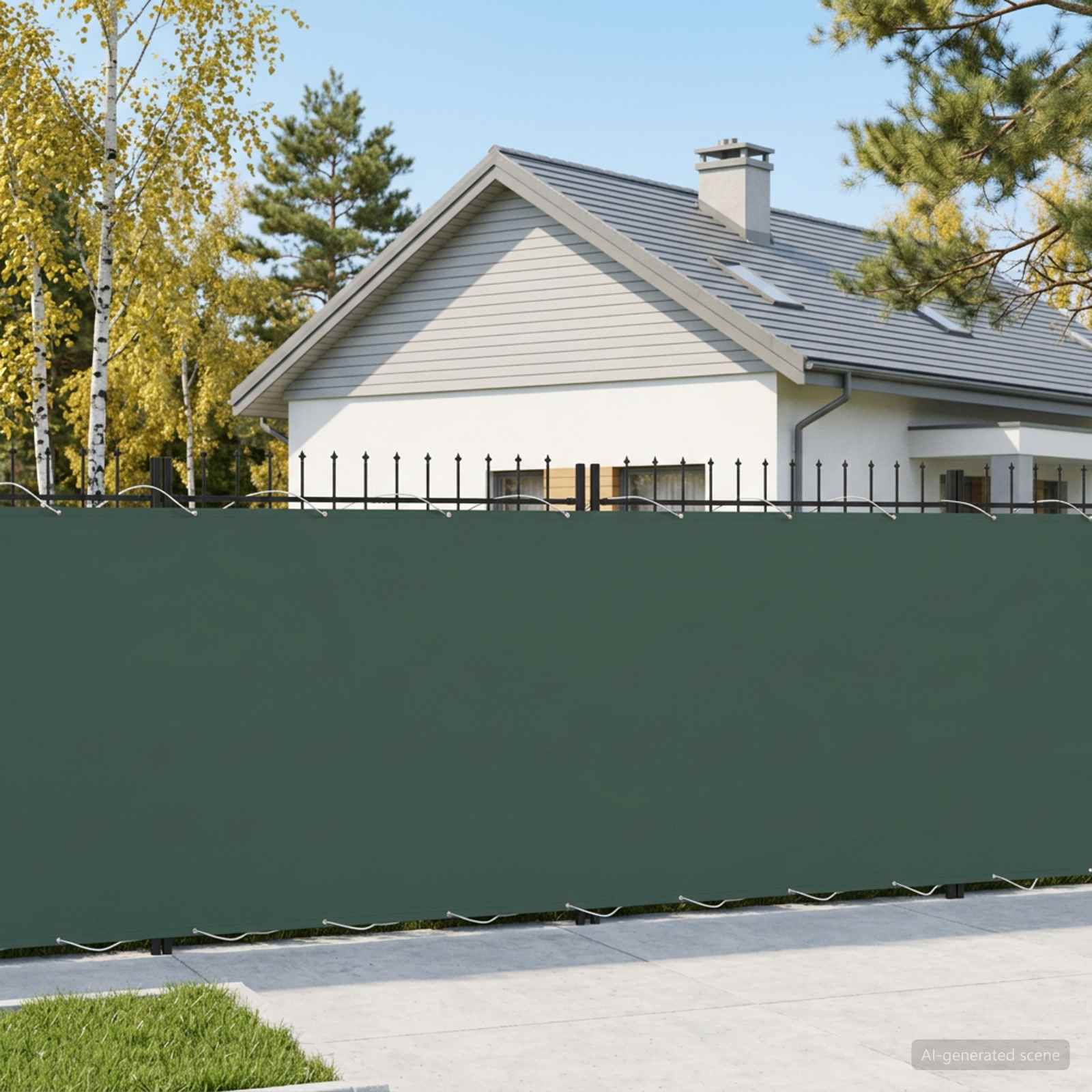 vidaXL Ekran Prywatności Balkonowej 200 x 400 cm Tkanina z powłoką PU