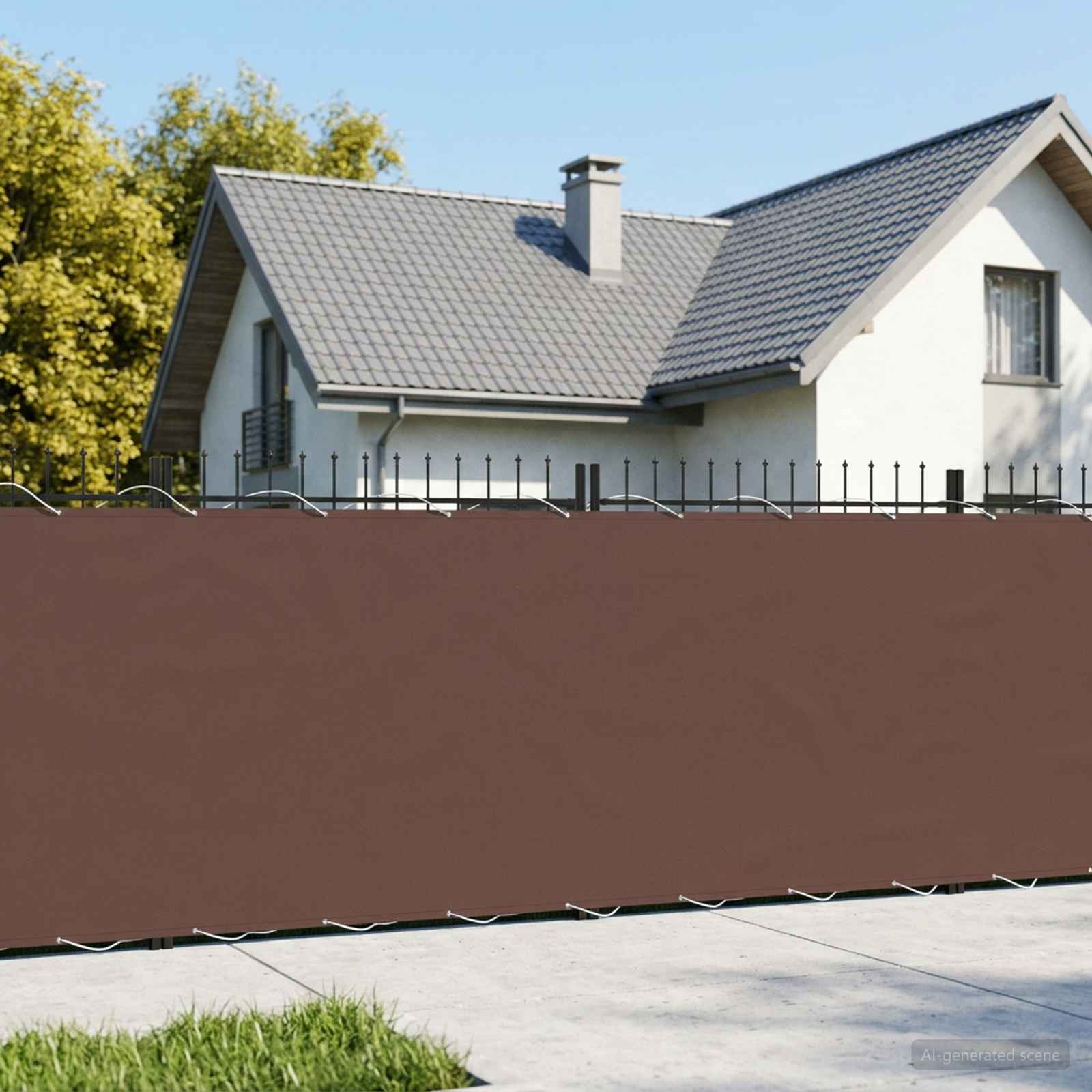 vidaXL Ekran Prywatności Balkonowej 200 x 700 cm Tkanina z powłoką PU