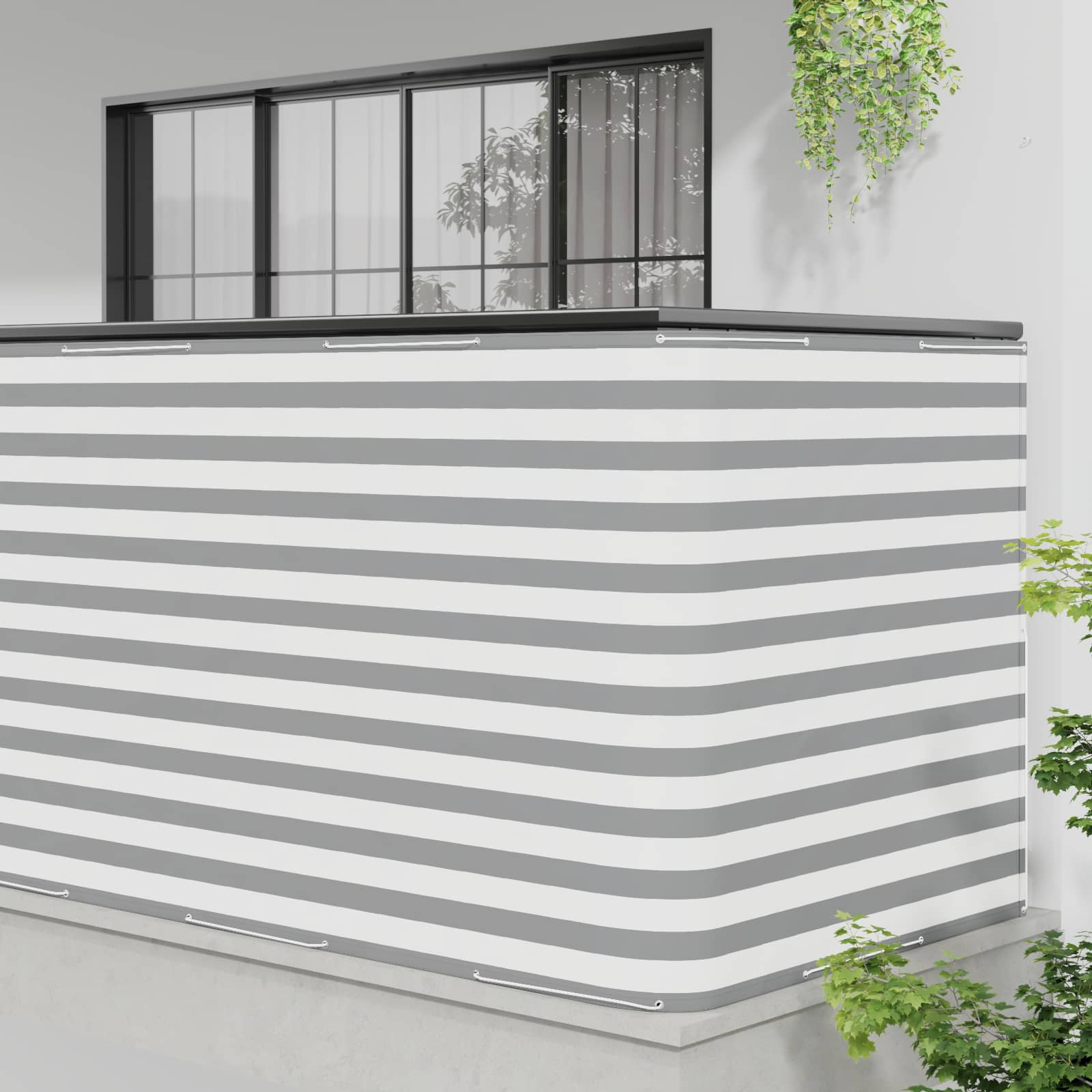 vidaXL Ekran Prywatności Balkonowej 150 x 500 cm Tkanina z powłoką PU