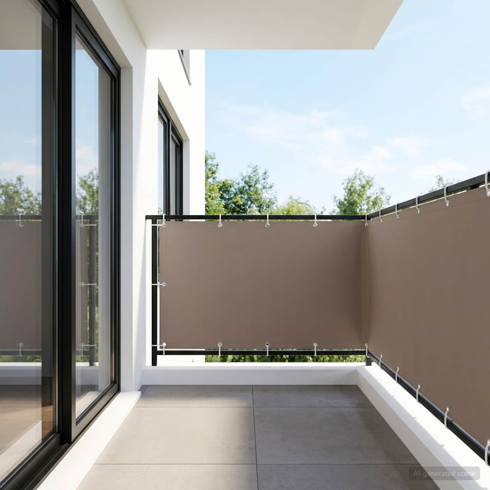 vidaXL Ekran Prywatności Balkonowej 1,2 x 25 m Tkanina z powłoką PU