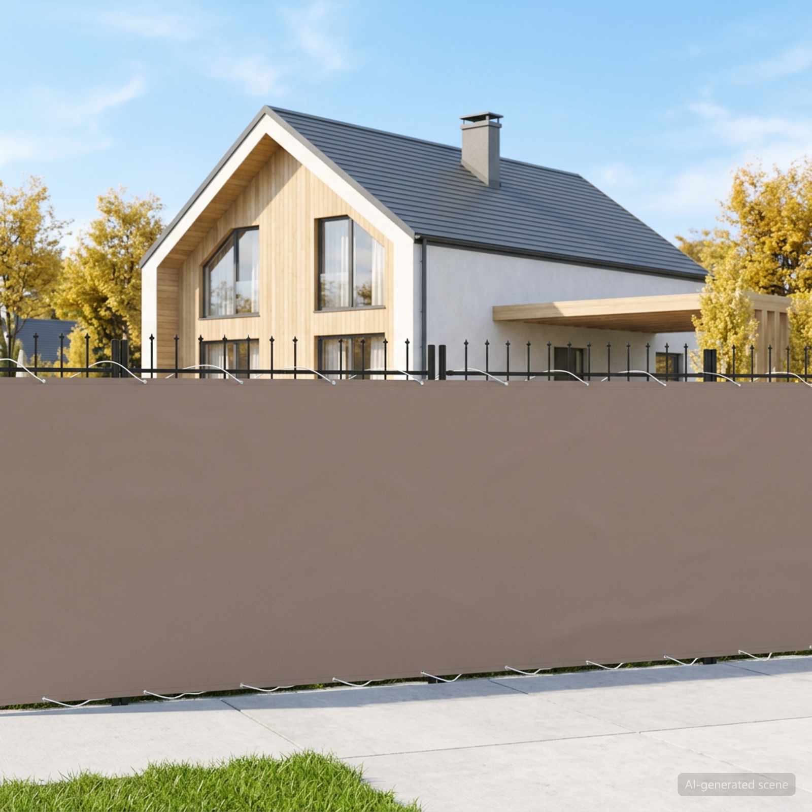 vidaXL Ekran Prywatności Balkonowej 1,2 x 25 m Tkanina z powłoką PU