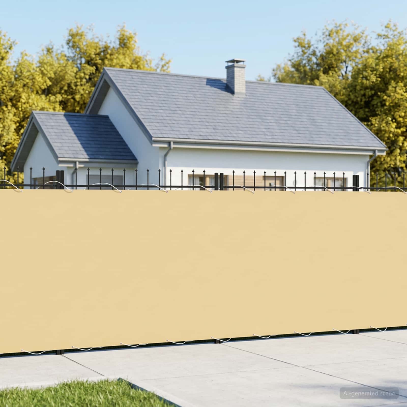 vidaXL Ekran Prywatności Balkonowej 1,5 x 15 m Tkanina z powłoką PU