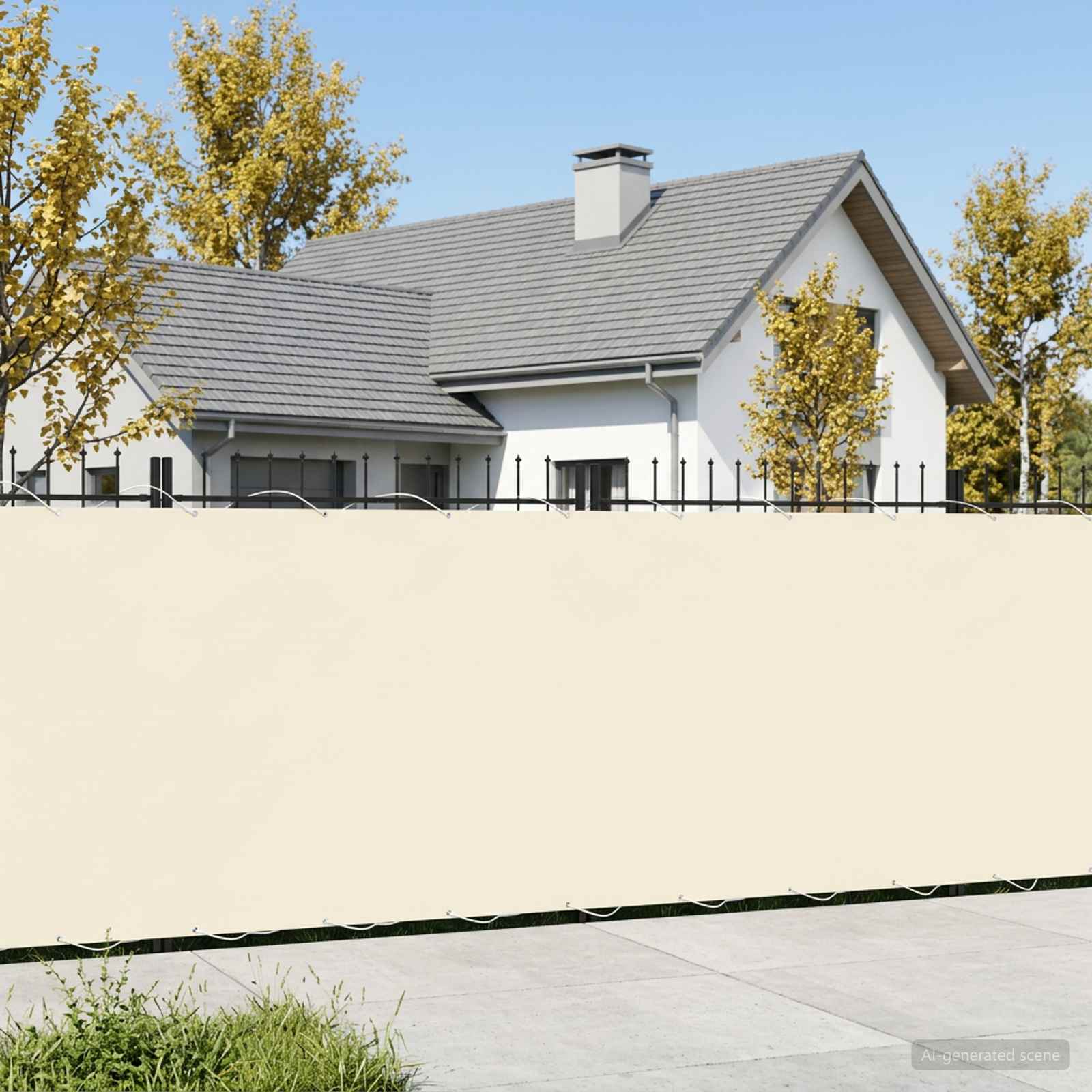 vidaXL Ekran Prywatności Balkonowej 1,5 x 15 m Tkanina z powłoką PU