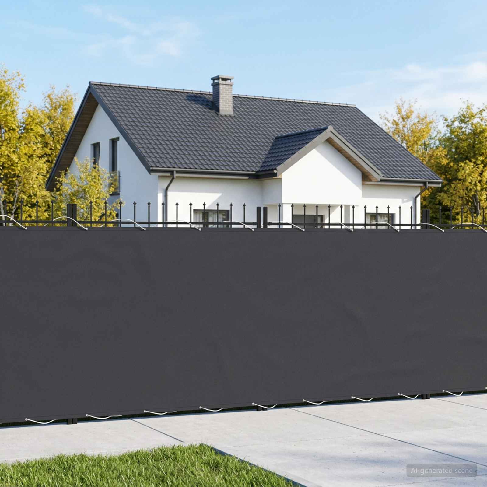vidaXL Ekran Prywatności Balkonowej 1,5 x 15 m Tkanina z powłoką PU