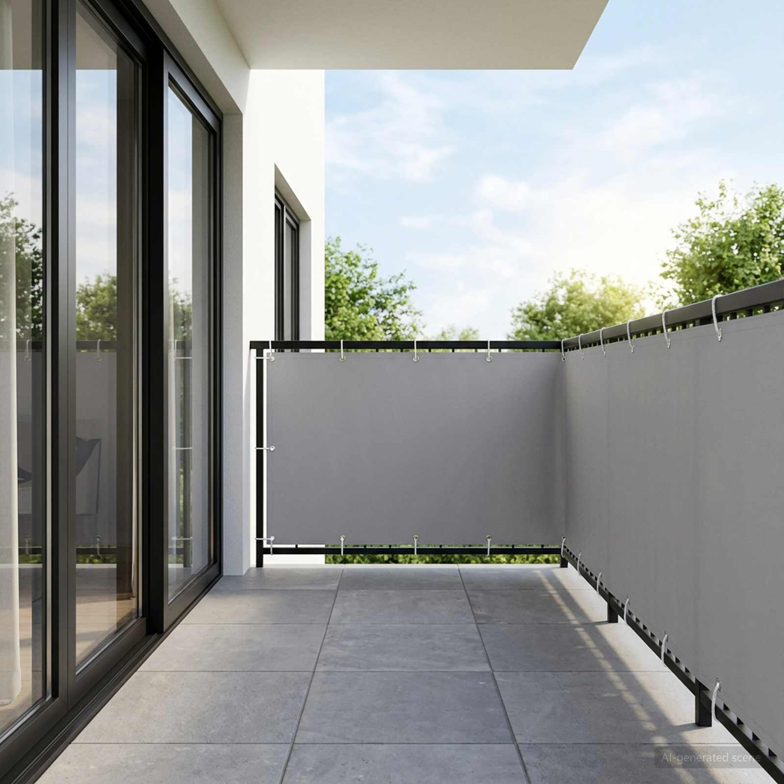 vidaXL Ekran Prywatności Balkonowej 1,5 x 25 m Tkanina z powłoką PU