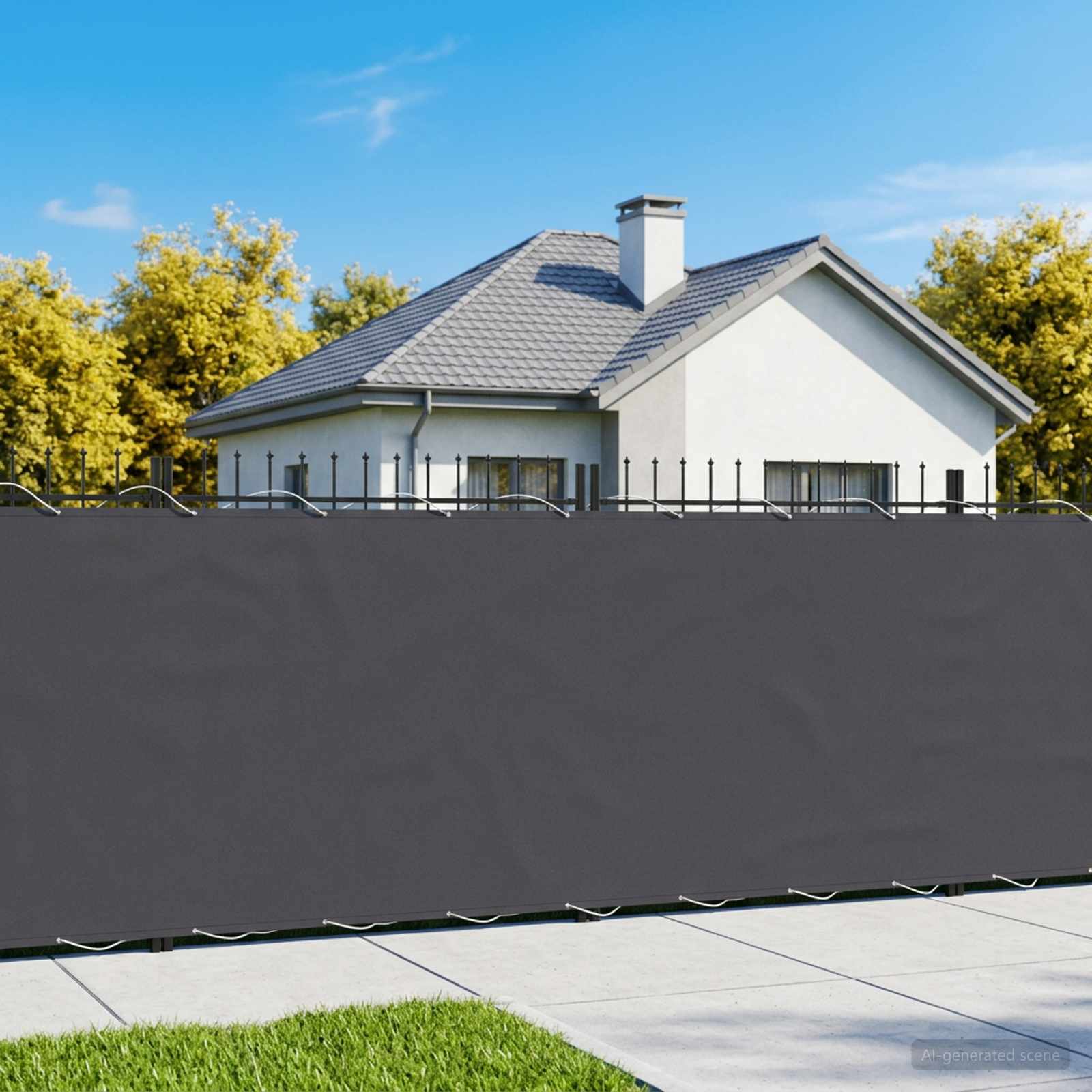 vidaXL Ekran Prywatności Balkonowej 1,5 x 25 m Tkanina z powłoką PU