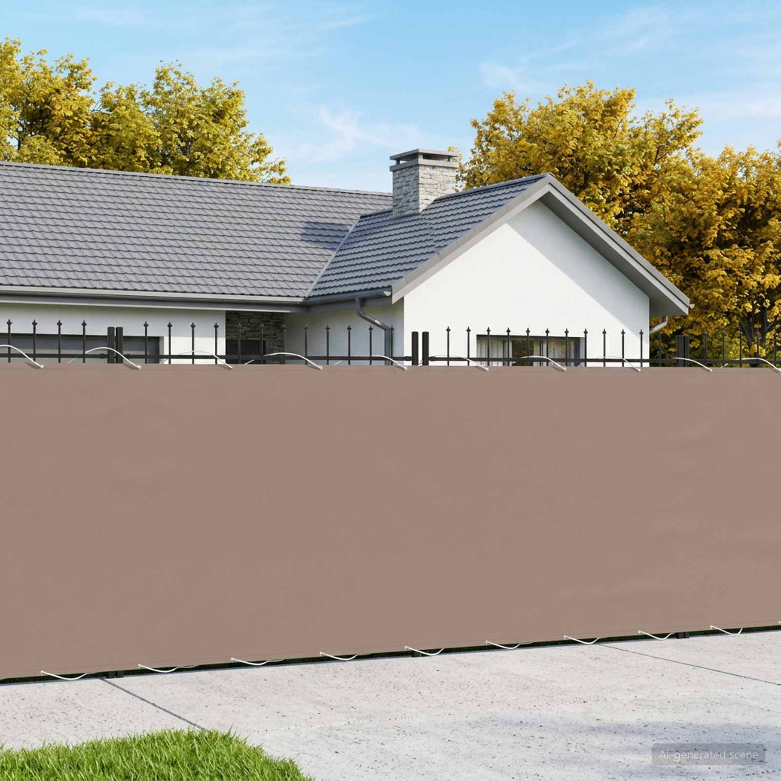 vidaXL Ekran Prywatności Balkonowej 1,8 x 25 m Tkanina z powłoką PU