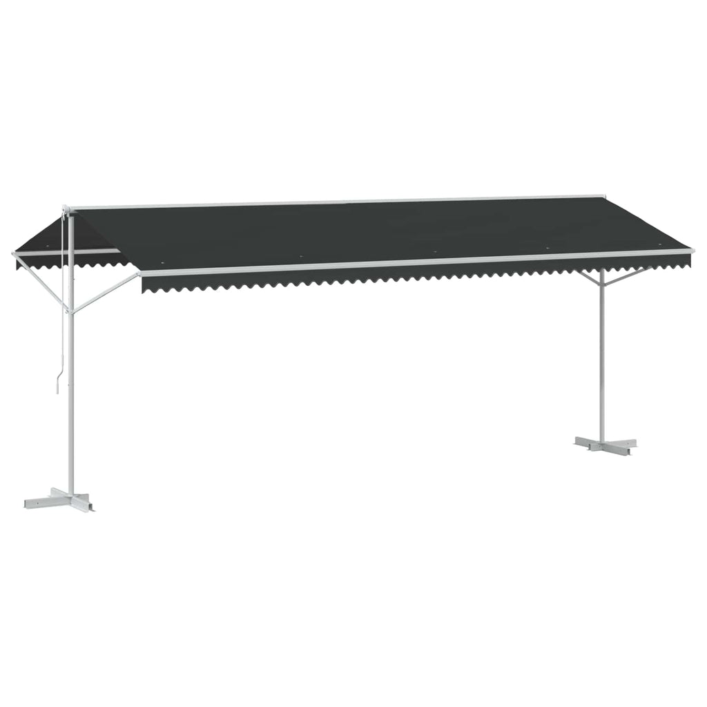 vidaXL Markiza wolnostojąca antracytowy 6 x 3 m Poliester