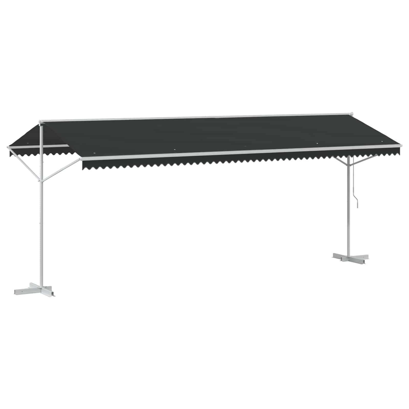 vidaXL Markiza wolnostojąca antracytowy 6 x 3 m Poliester