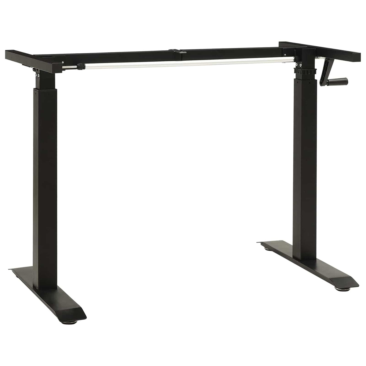 vidaXL Biurko Czarny i ciemny brąz 120 x 60 cm Dąb lite