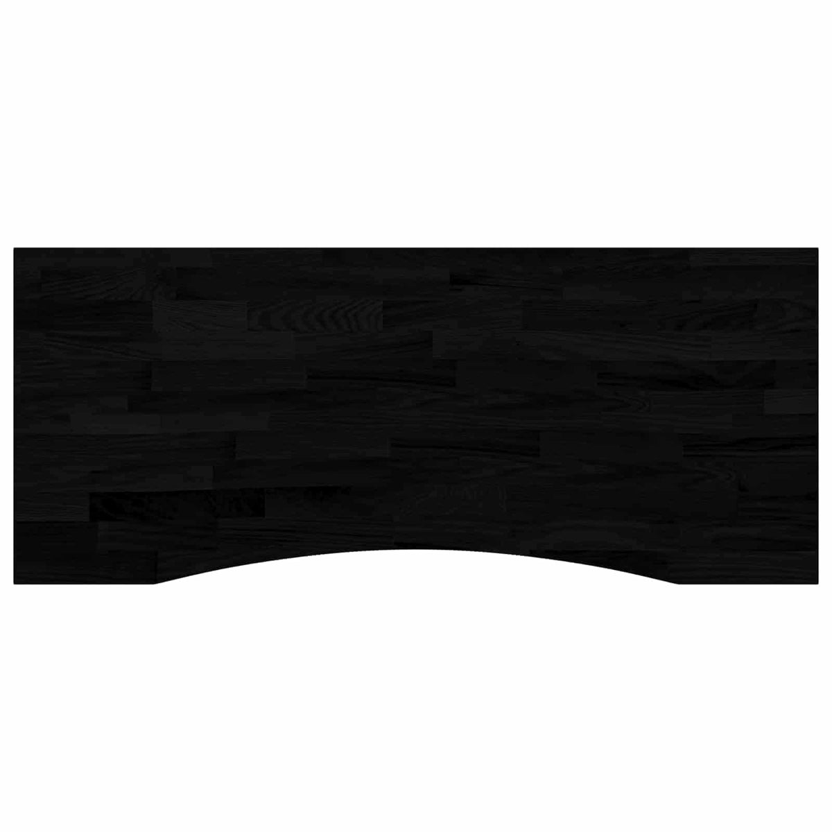 vidaXL Biurko Czarny i ciemny brąz 120 x 60 cm Dąb lite