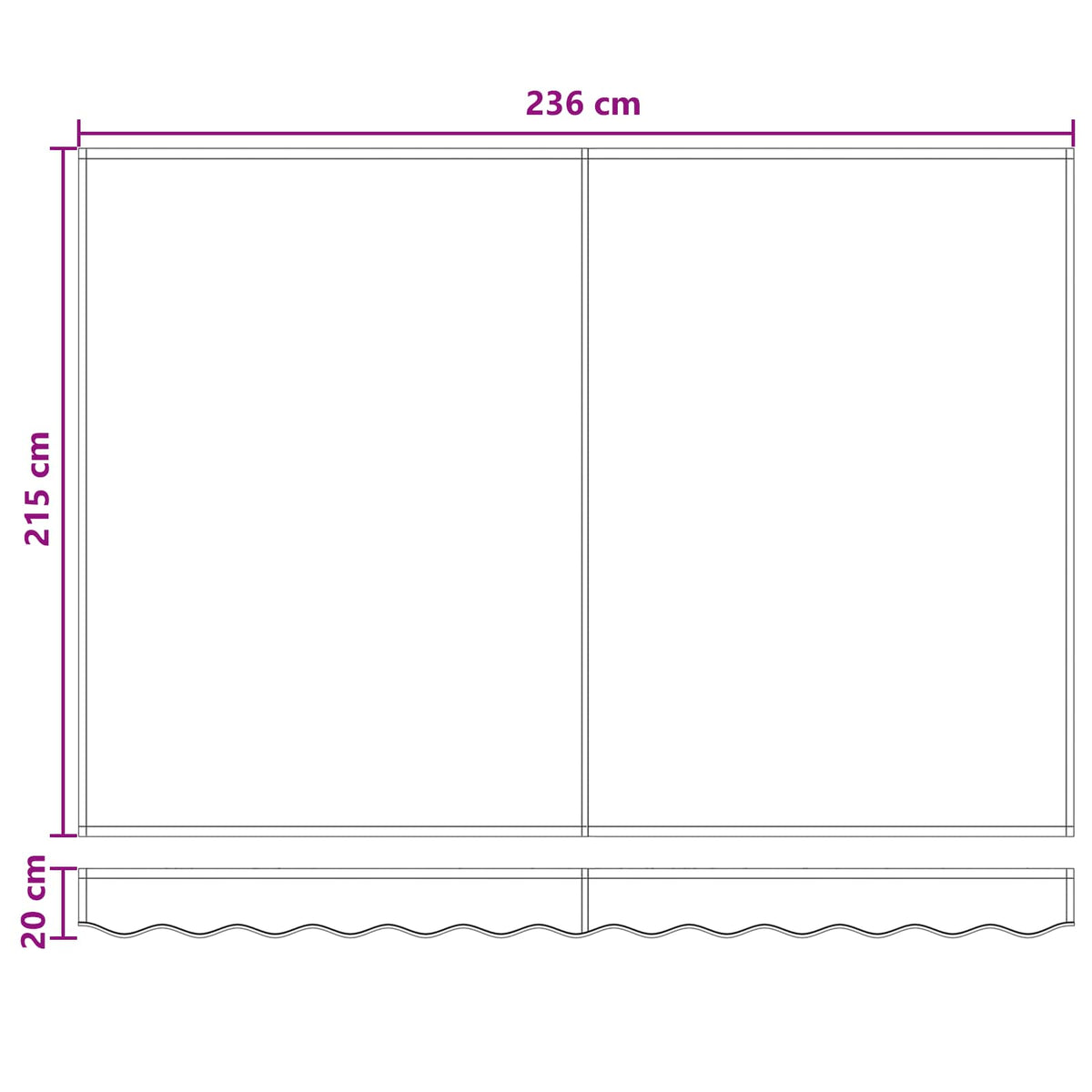 vidaXL Markiza wysuwana piaskowy 2,5 x 2 m Poliester i aluminium