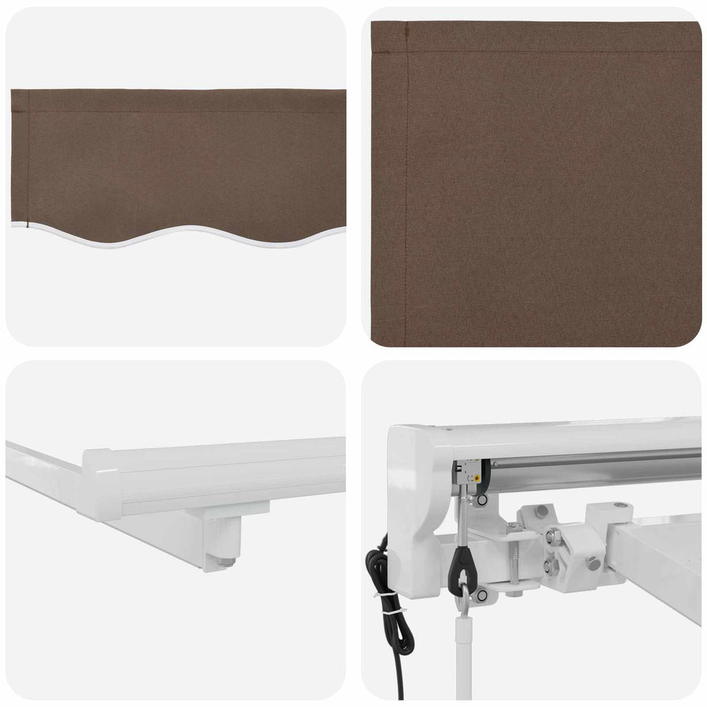 vidaXL Markiza wysuwana Ciemnoszary 4 x 2 m Poliester i aluminium
