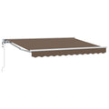 vidaXL Markiza wysuwana Ciemnoszary 4 x 2 m Poliester i aluminium