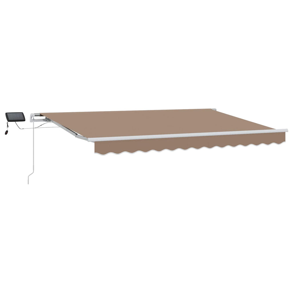 vidaXL Markiza wysuwana Szarobeżowy 300 x 250 cm Tkanina i aluminium