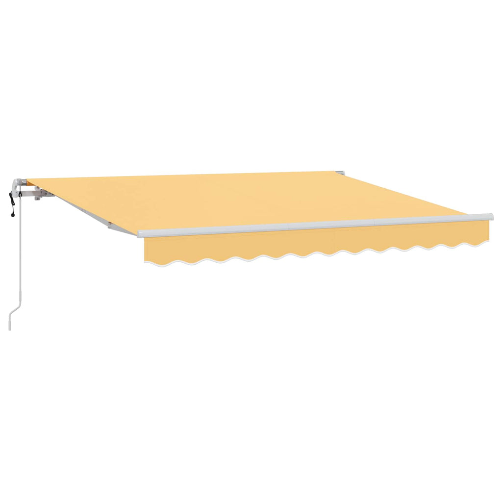 vidaXL Markiza wysuwana piaskowy 450 × 350 cm Tkanina i aluminium