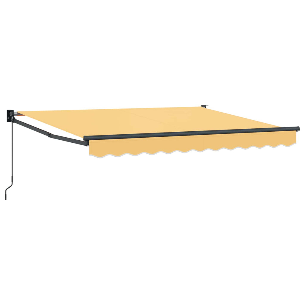 vidaXL Markiza wysuwana piaskowy 5 x 3 m 100% Poliester i Aluminium